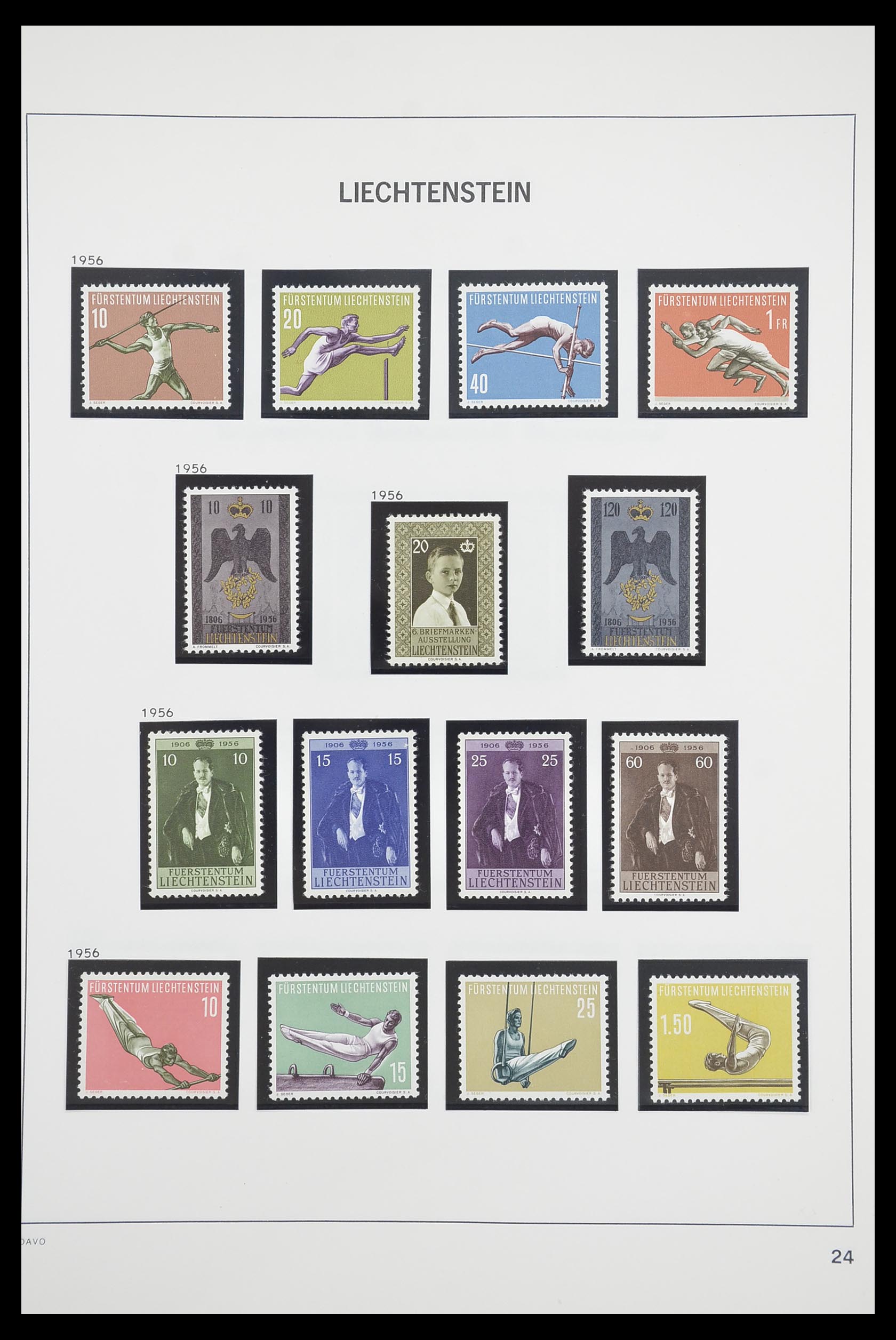 33890 025 - Stamp collection 33890 Liechtenstein 1912-1986.