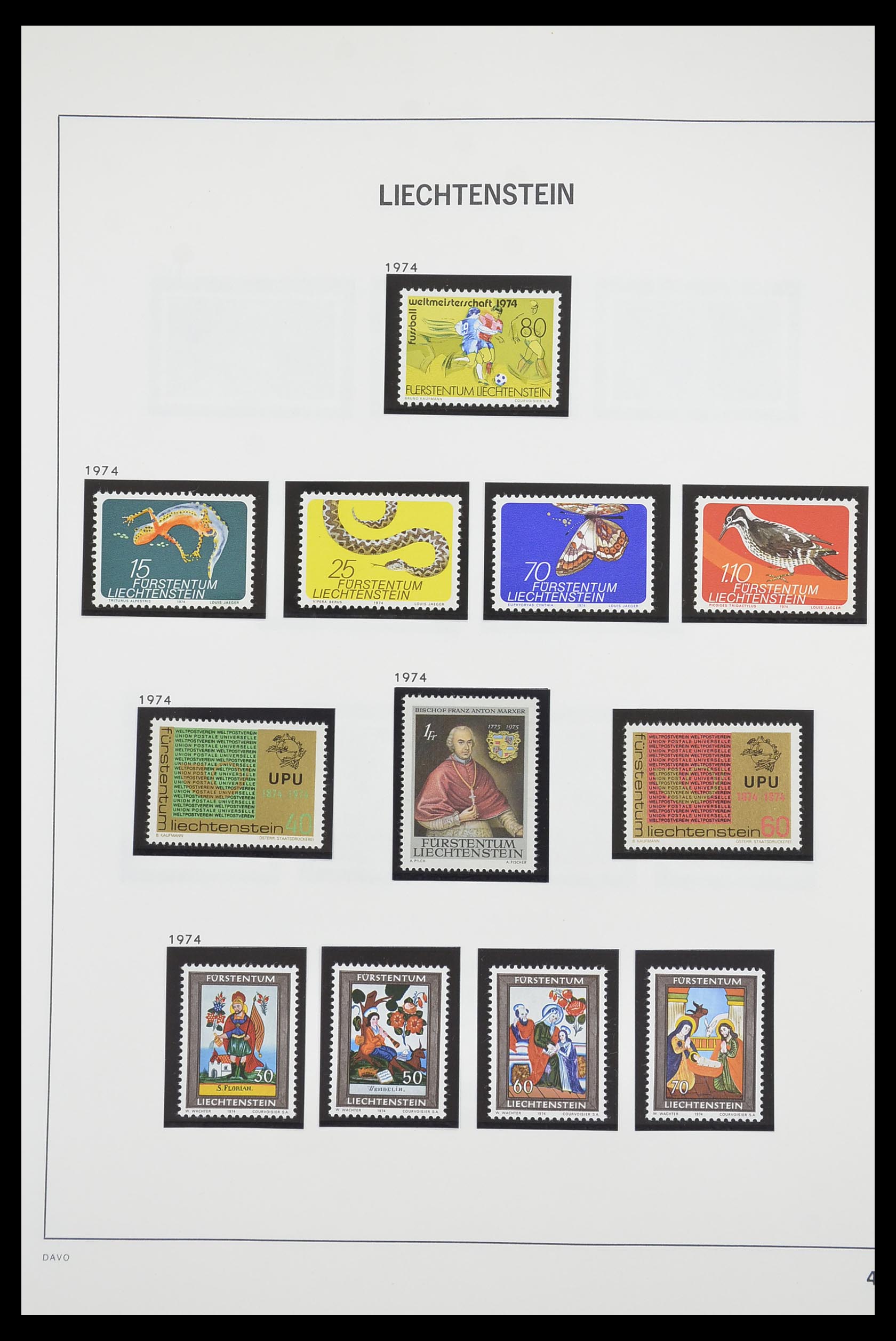 33890 045 - Postzegelverzameling 33890 Liechtenstein 1912-1986.