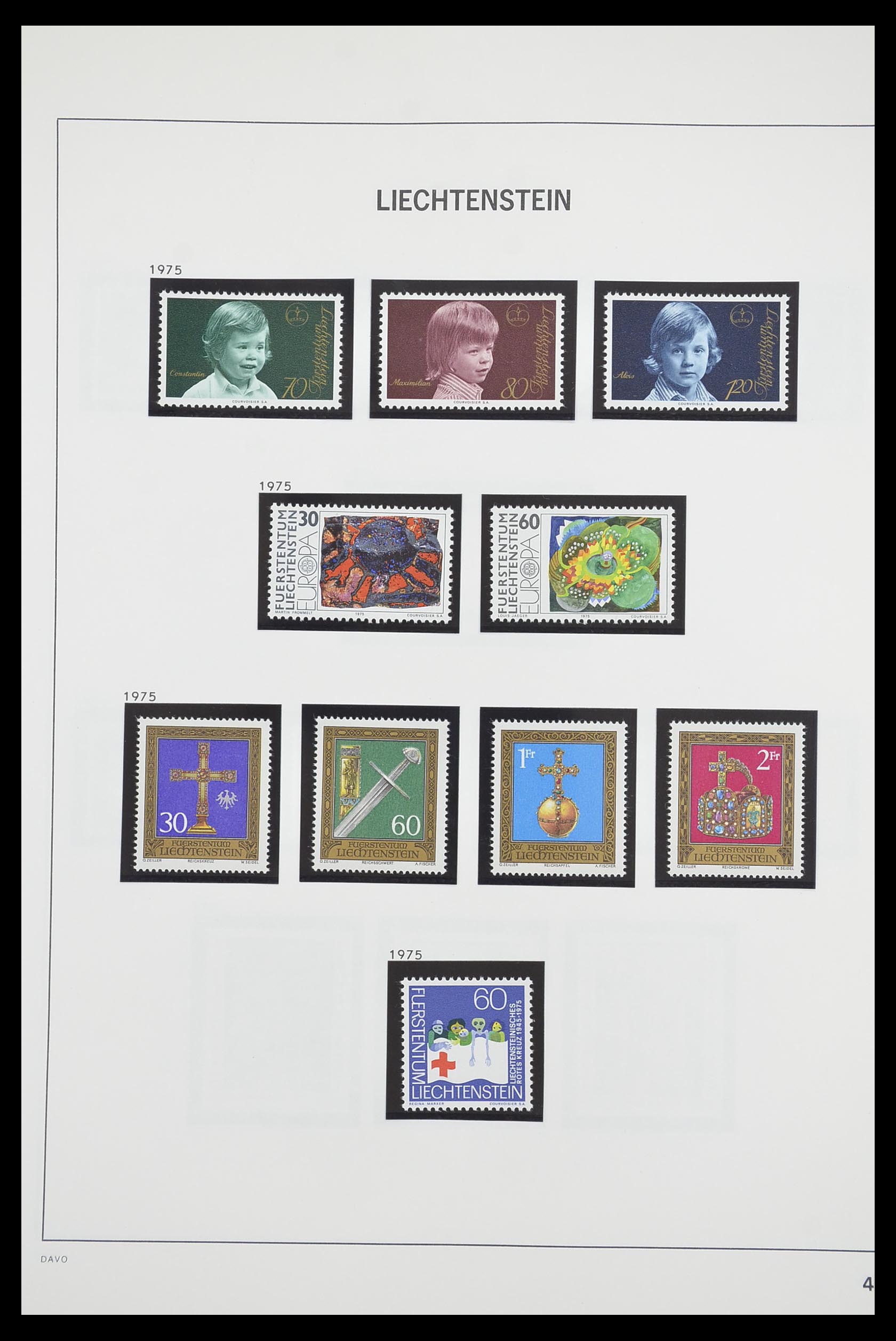 33890 046 - Postzegelverzameling 33890 Liechtenstein 1912-1986.