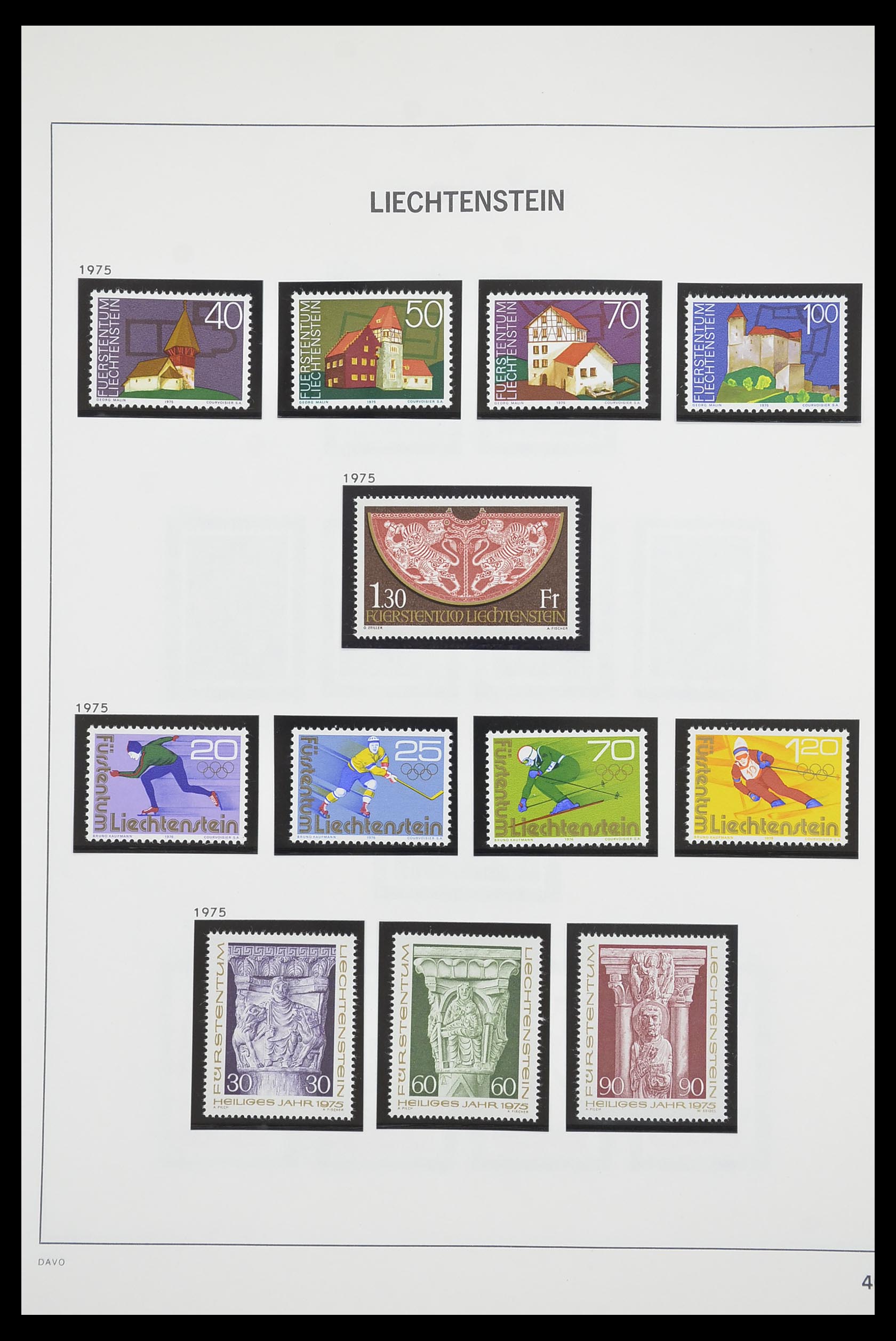 33890 047 - Postzegelverzameling 33890 Liechtenstein 1912-1986.