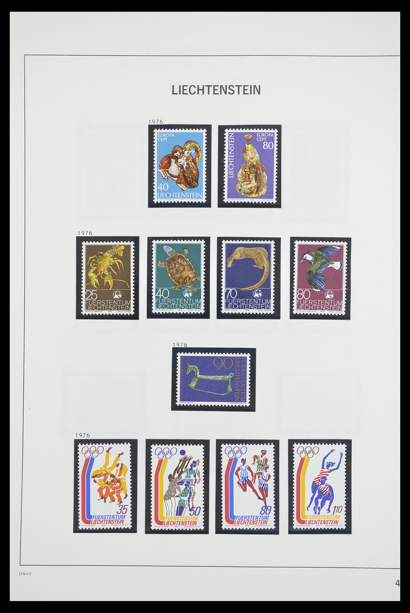 33890 048 - Postzegelverzameling 33890 Liechtenstein 1912-1986.