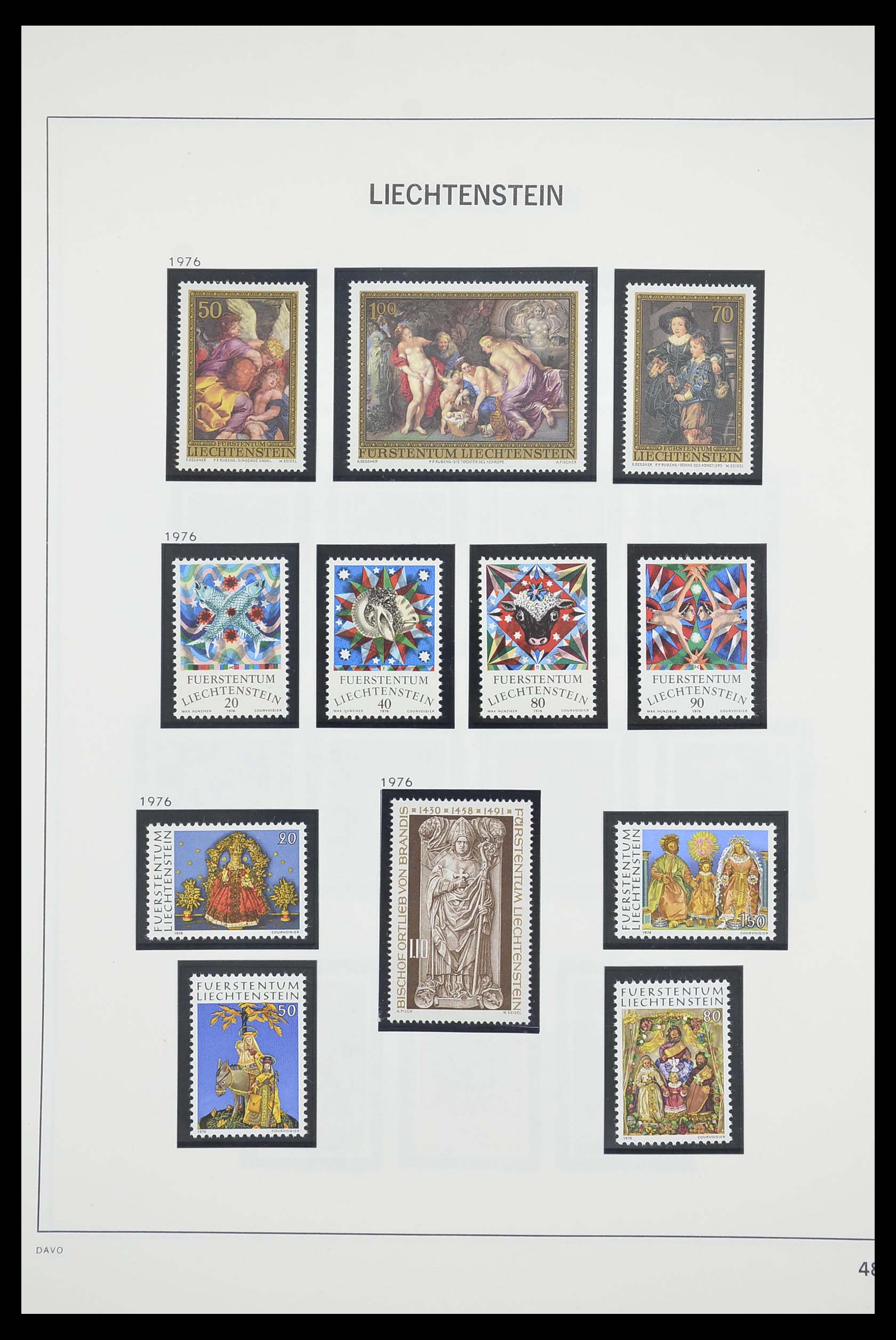 33890 049 - Postzegelverzameling 33890 Liechtenstein 1912-1986.