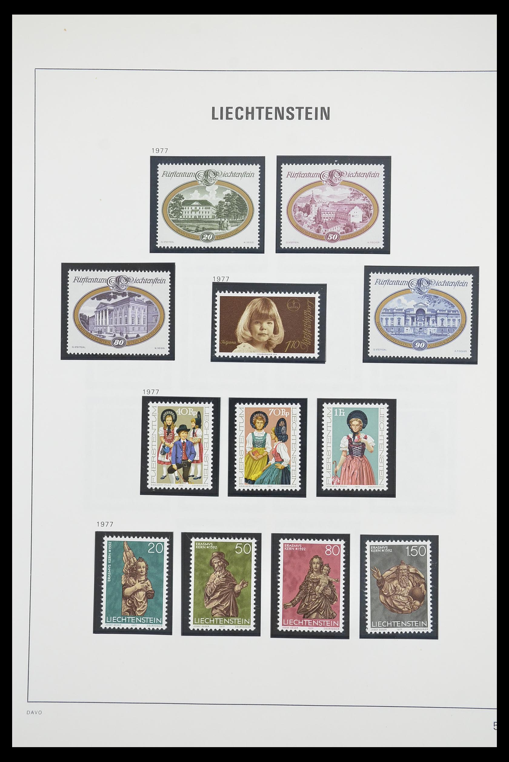 33890 051 - Stamp collection 33890 Liechtenstein 1912-1986.
