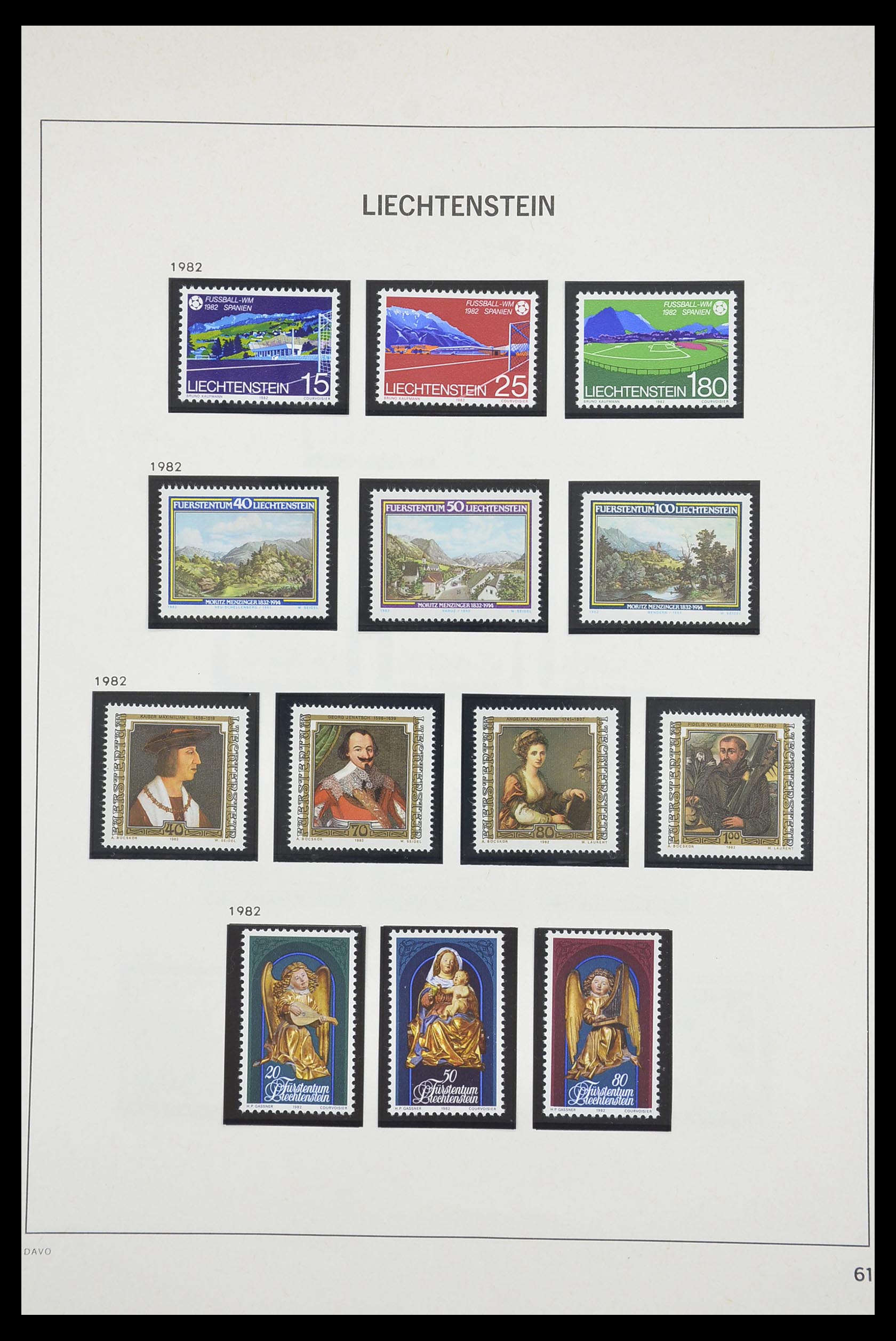 33890 062 - Postzegelverzameling 33890 Liechtenstein 1912-1986.