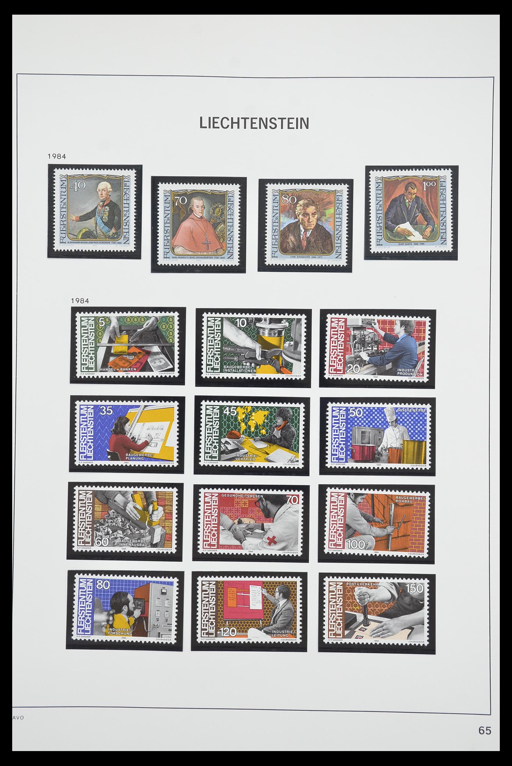 33890 066 - Postzegelverzameling 33890 Liechtenstein 1912-1986.