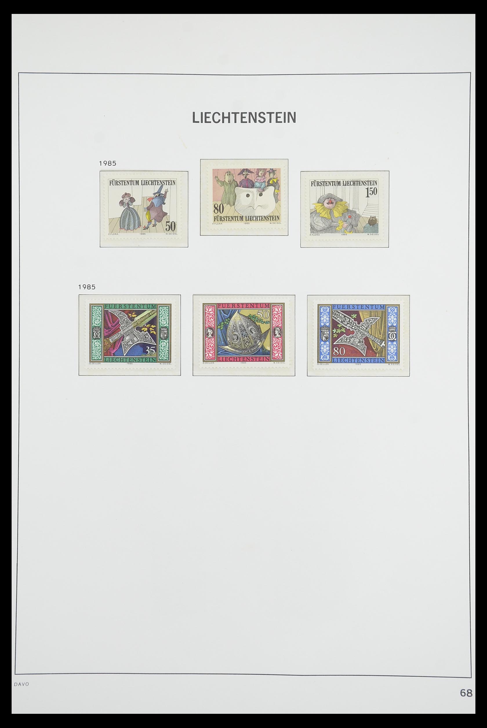 33890 069 - Postzegelverzameling 33890 Liechtenstein 1912-1986.