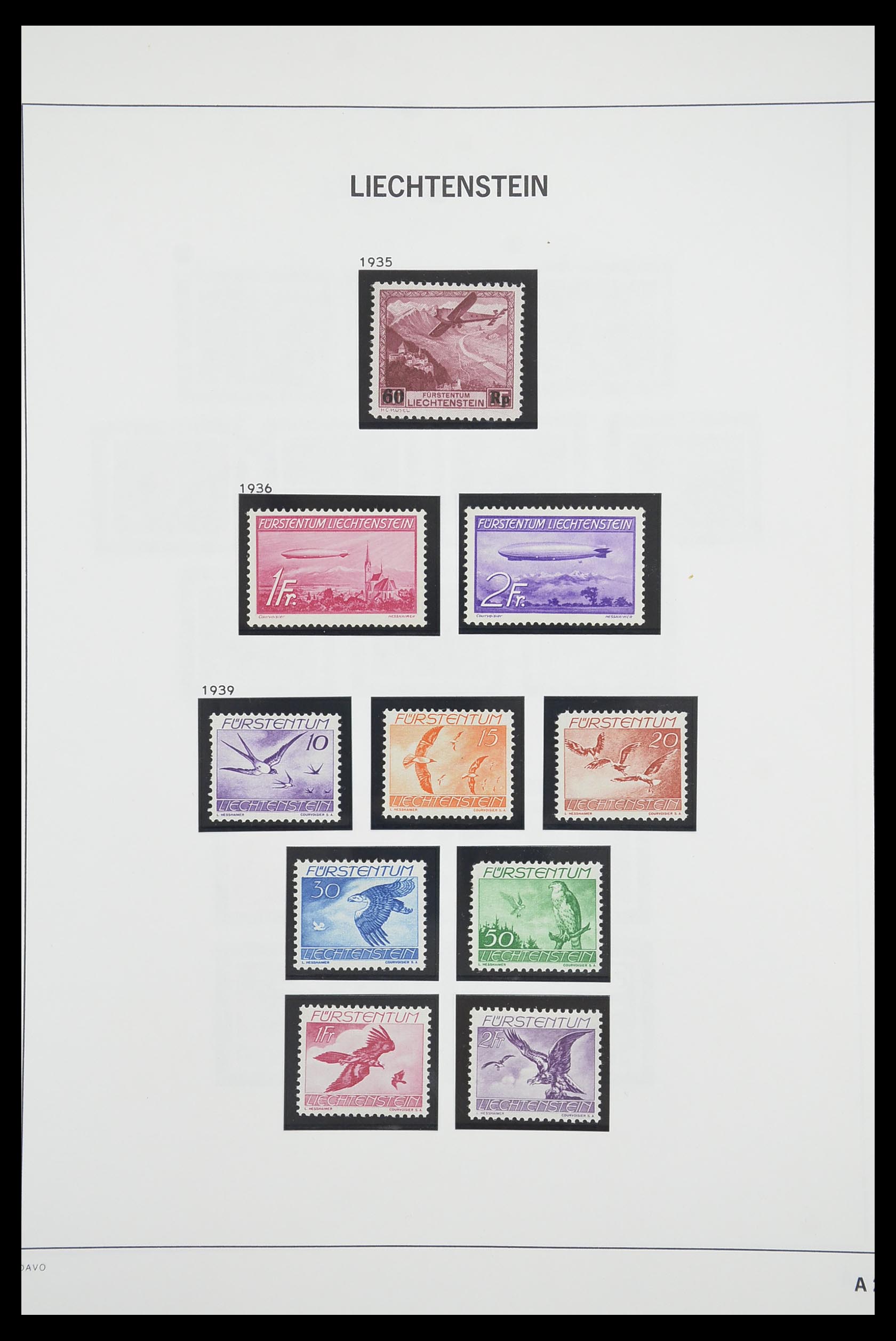 33890 073 - Postzegelverzameling 33890 Liechtenstein 1912-1986.