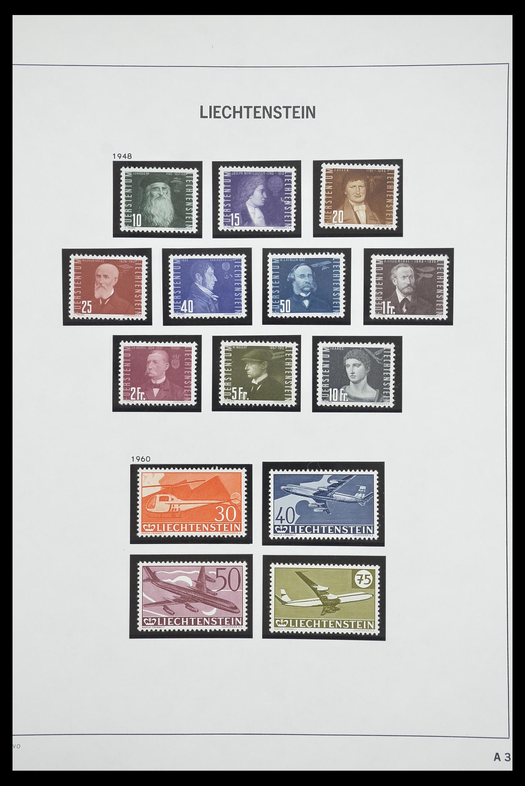 33890 074 - Postzegelverzameling 33890 Liechtenstein 1912-1986.