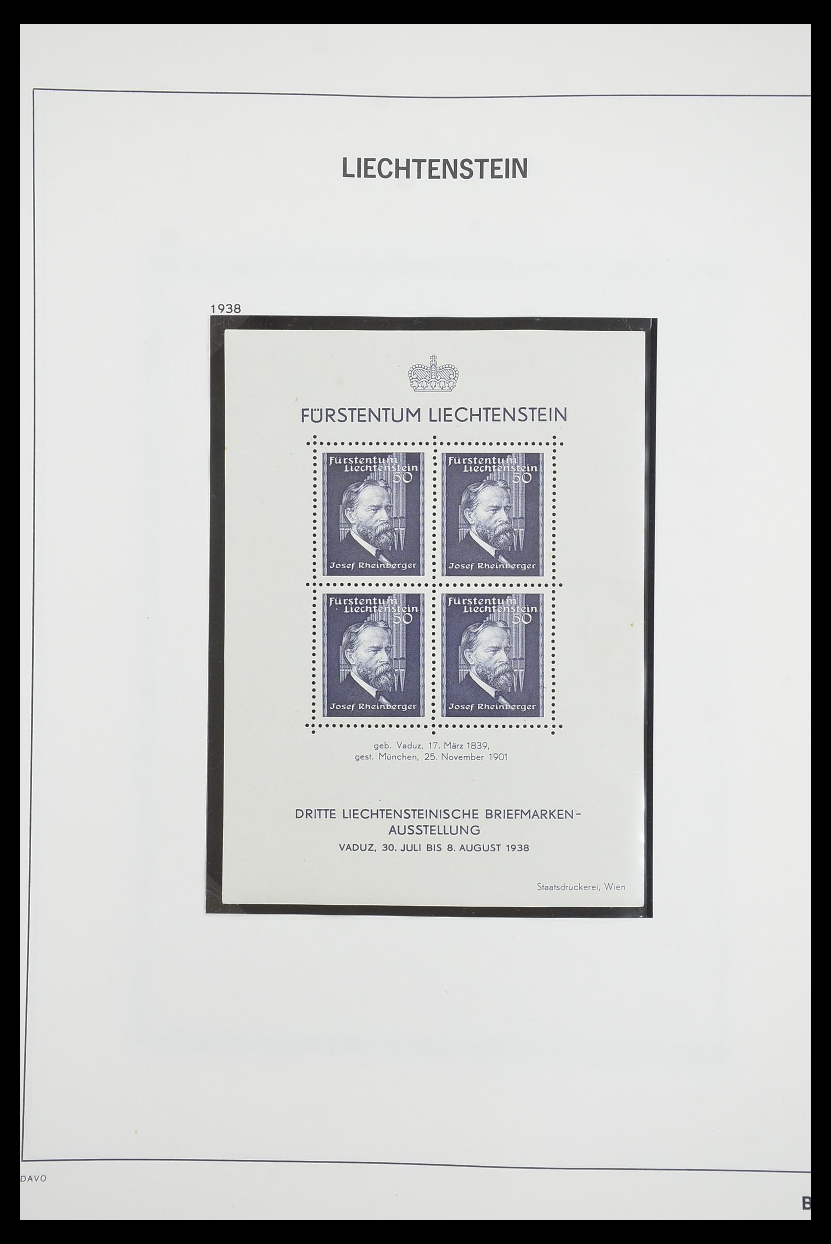 33890 077 - Postzegelverzameling 33890 Liechtenstein 1912-1986.