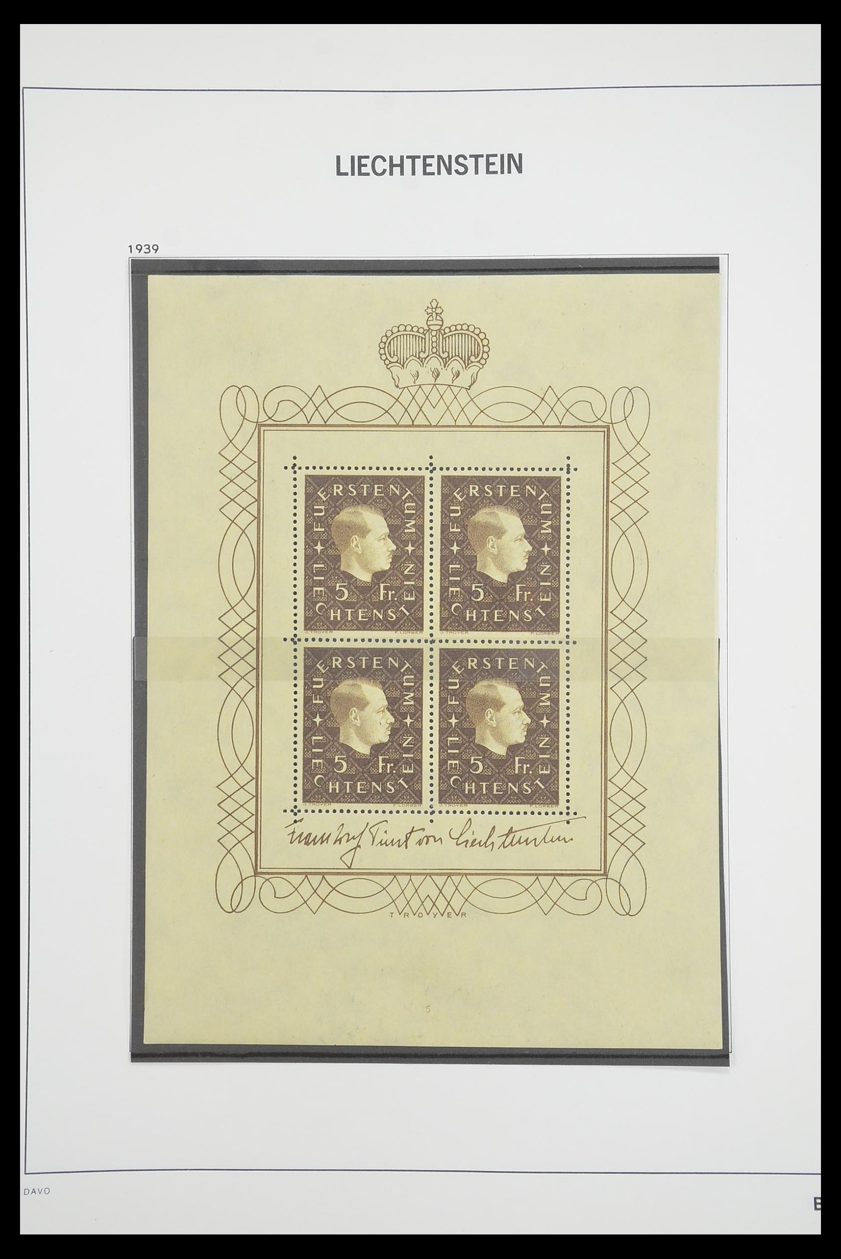 33890 078 - Postzegelverzameling 33890 Liechtenstein 1912-1986.