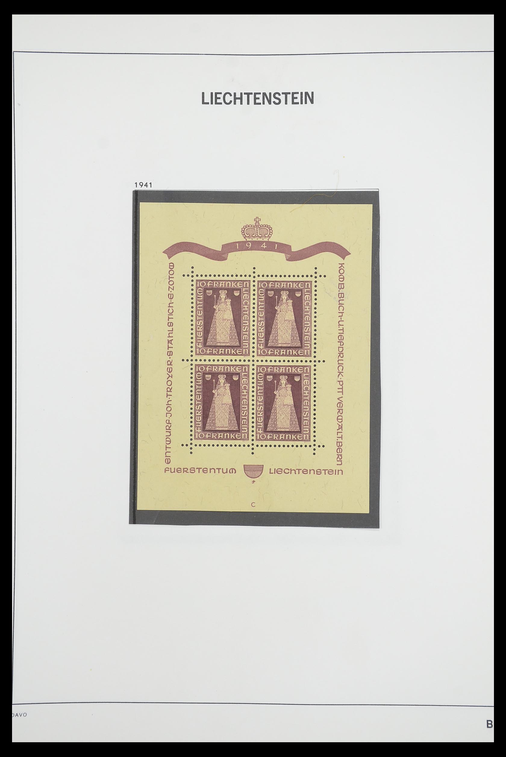 33890 079 - Postzegelverzameling 33890 Liechtenstein 1912-1986.