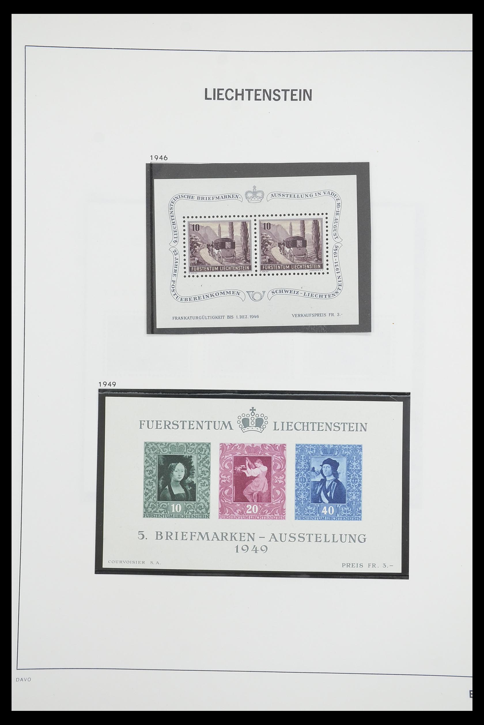 33890 081 - Postzegelverzameling 33890 Liechtenstein 1912-1986.