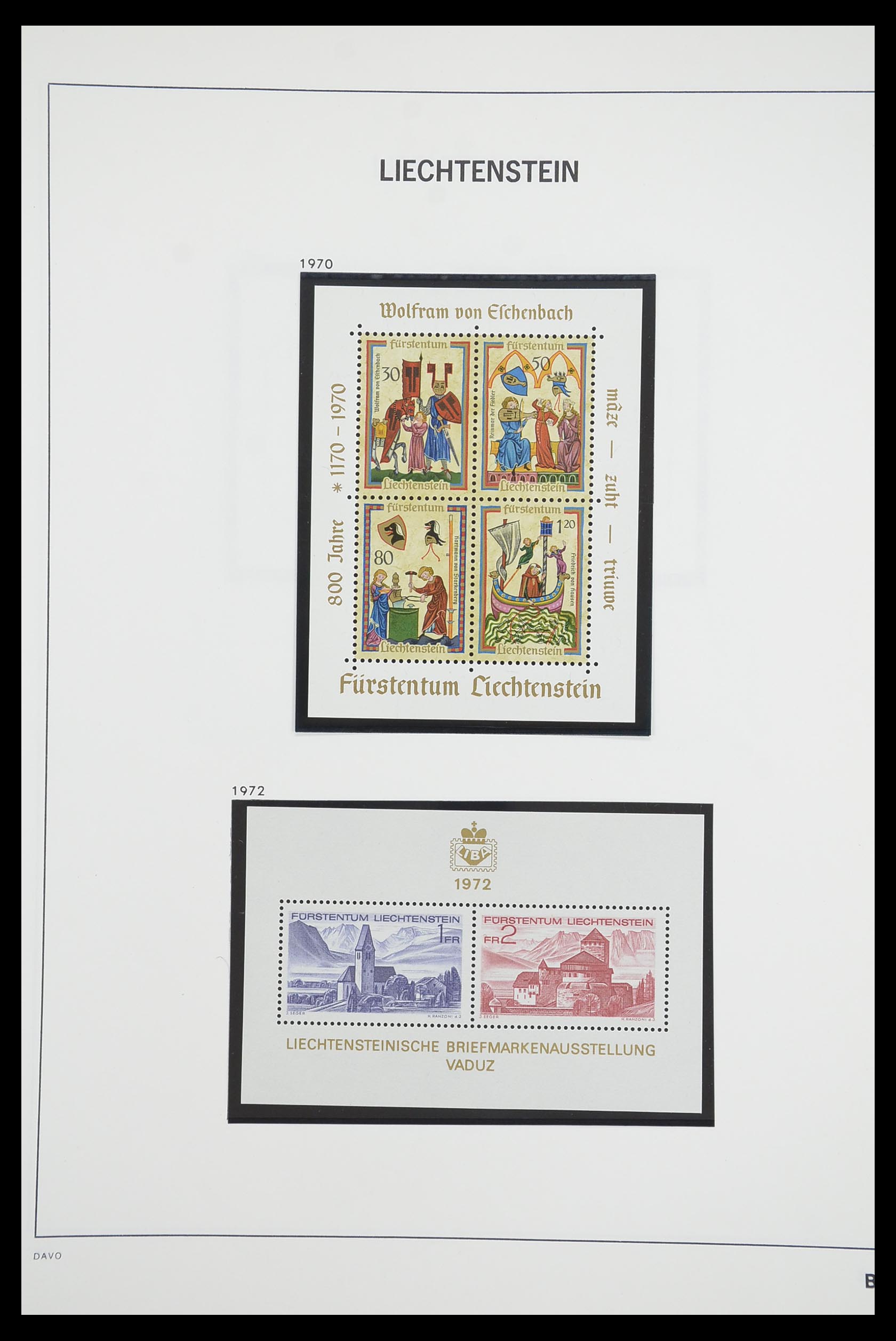 33890 084 - Postzegelverzameling 33890 Liechtenstein 1912-1986.