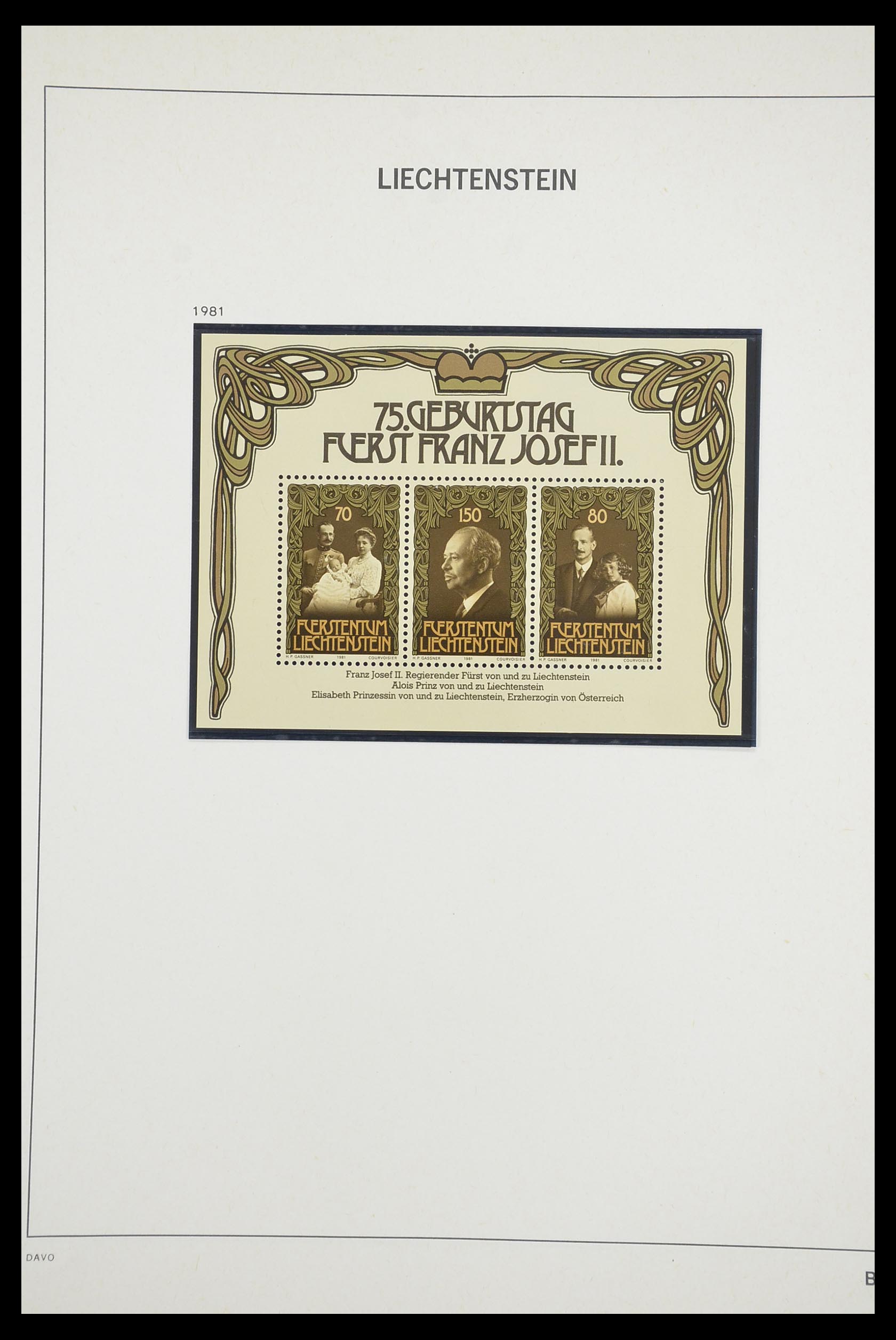 33890 086 - Postzegelverzameling 33890 Liechtenstein 1912-1986.