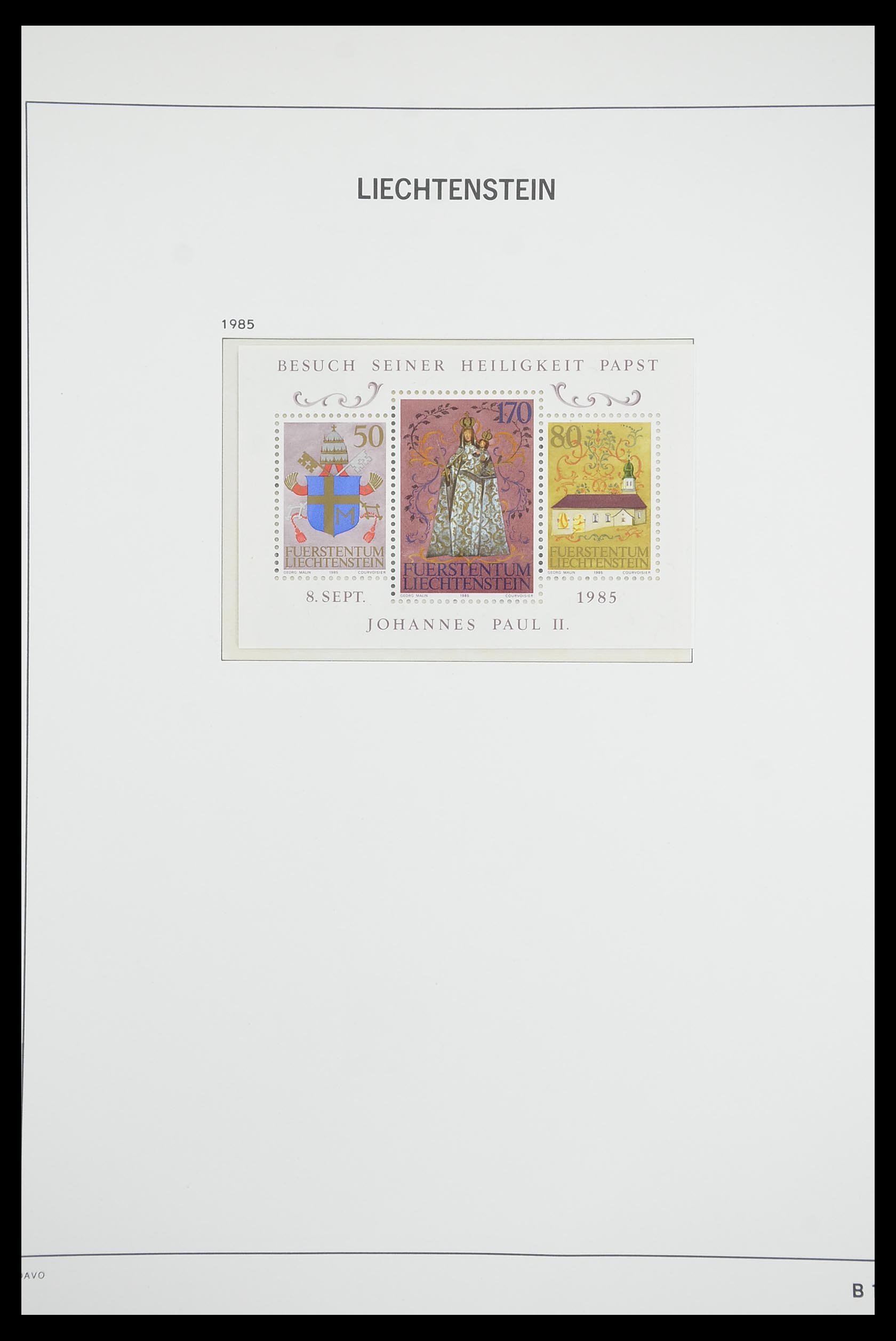 33890 087 - Postzegelverzameling 33890 Liechtenstein 1912-1986.