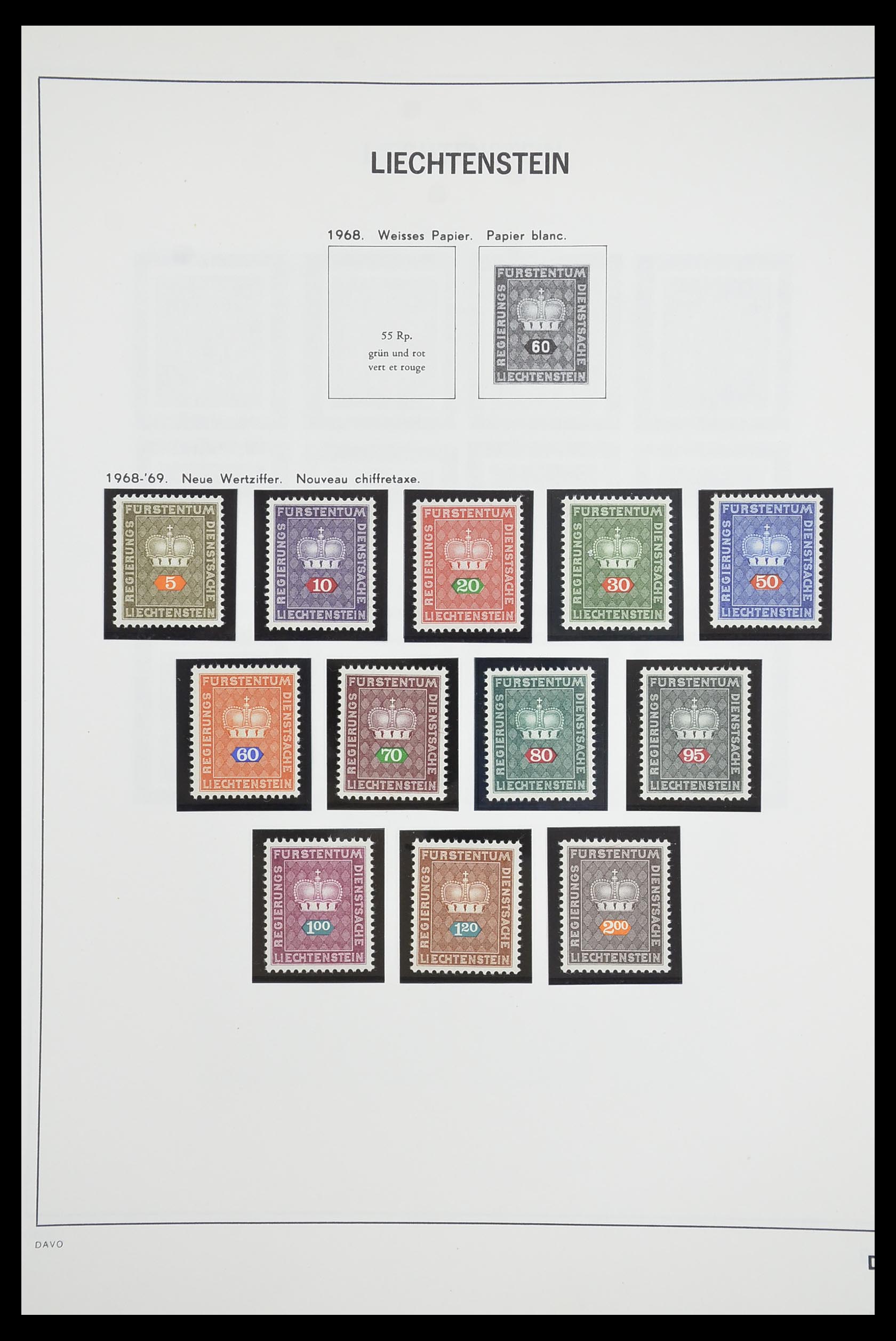 33890 090 - Postzegelverzameling 33890 Liechtenstein 1912-1986.