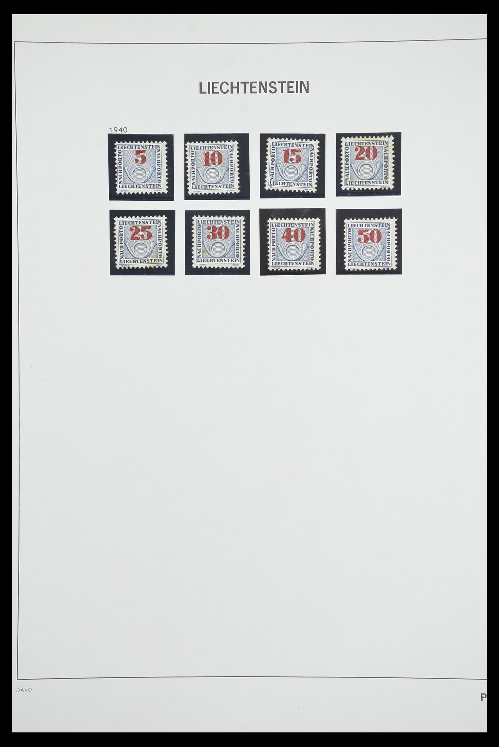 33890 093 - Postzegelverzameling 33890 Liechtenstein 1912-1986.