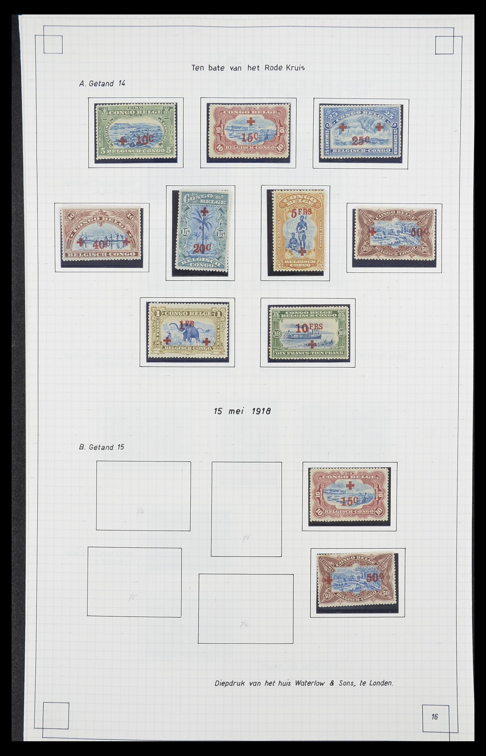 33891 015 - Stamp collection 33891 Belgian Congo 1886-1960.