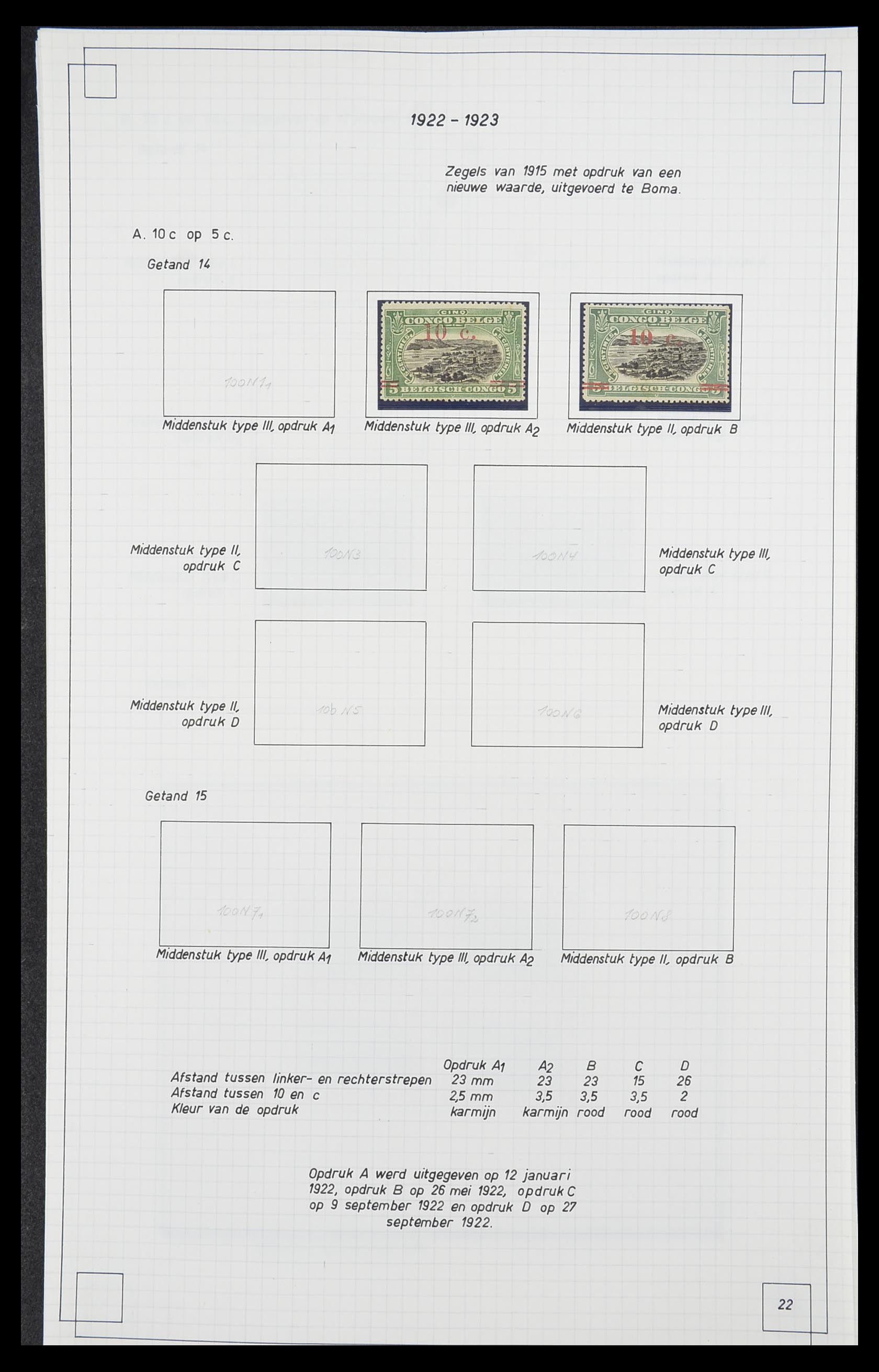 33891 021 - Postzegelverzameling 33891 Belgisch Congo 1886-1960.