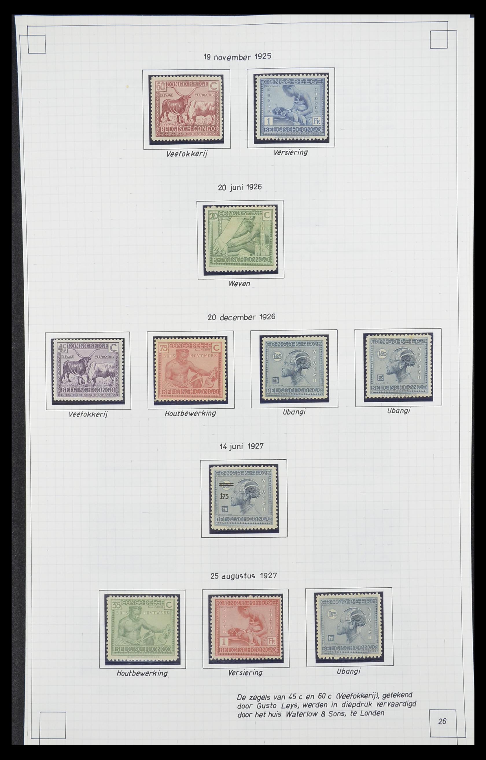 33891 025 - Postzegelverzameling 33891 Belgisch Congo 1886-1960.
