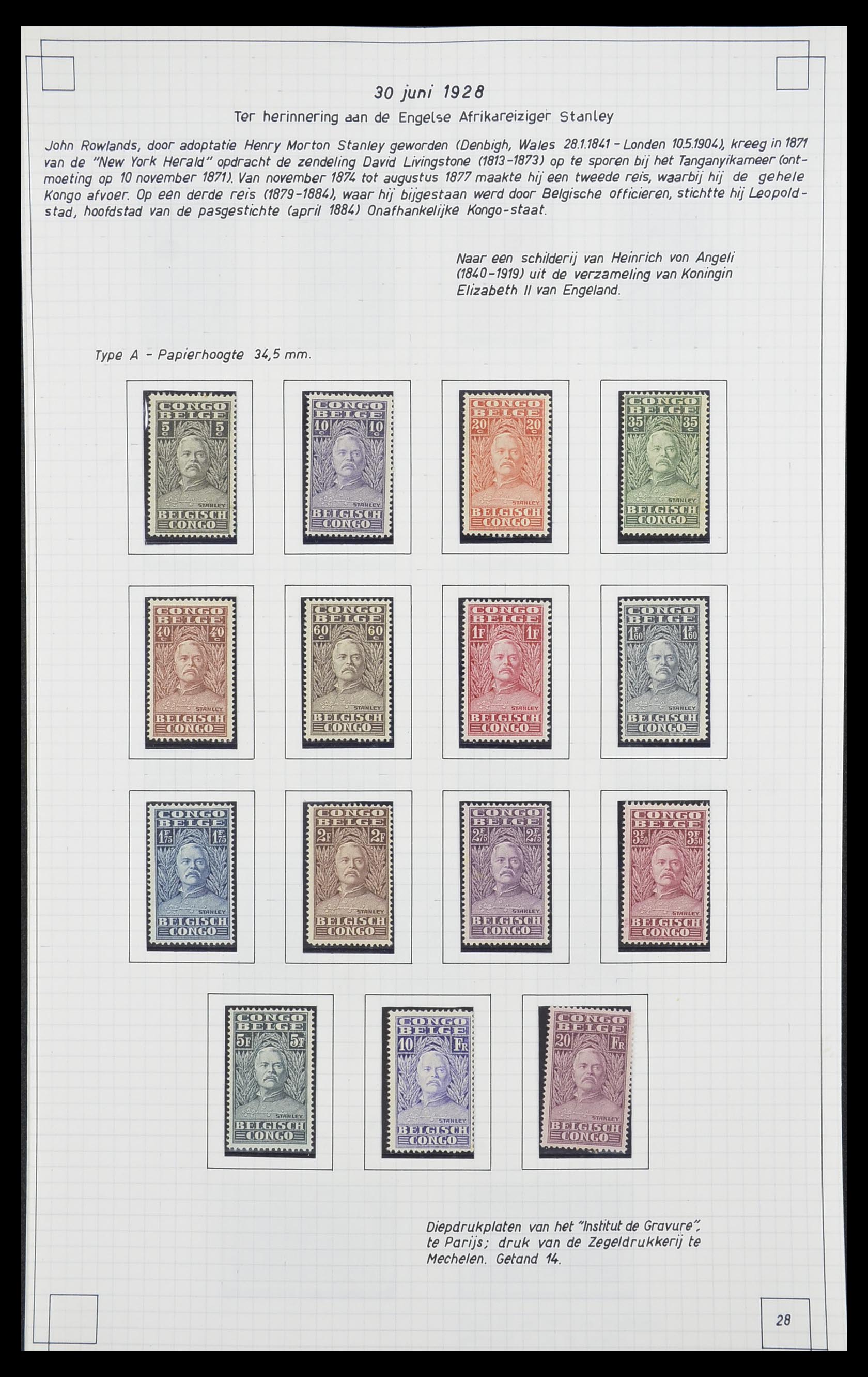 33891 027 - Postzegelverzameling 33891 Belgisch Congo 1886-1960.