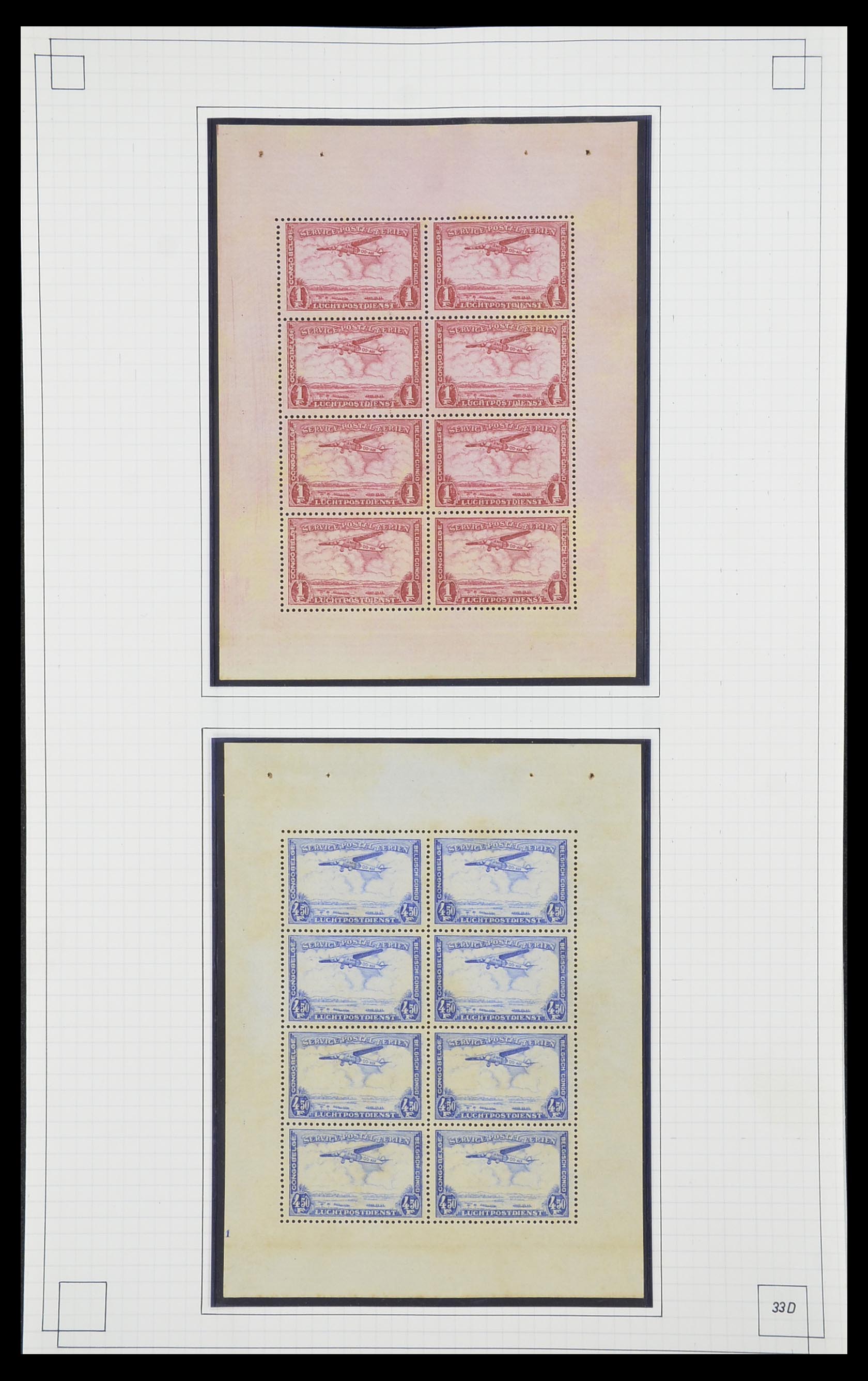 33891 036 - Postzegelverzameling 33891 Belgisch Congo 1886-1960.