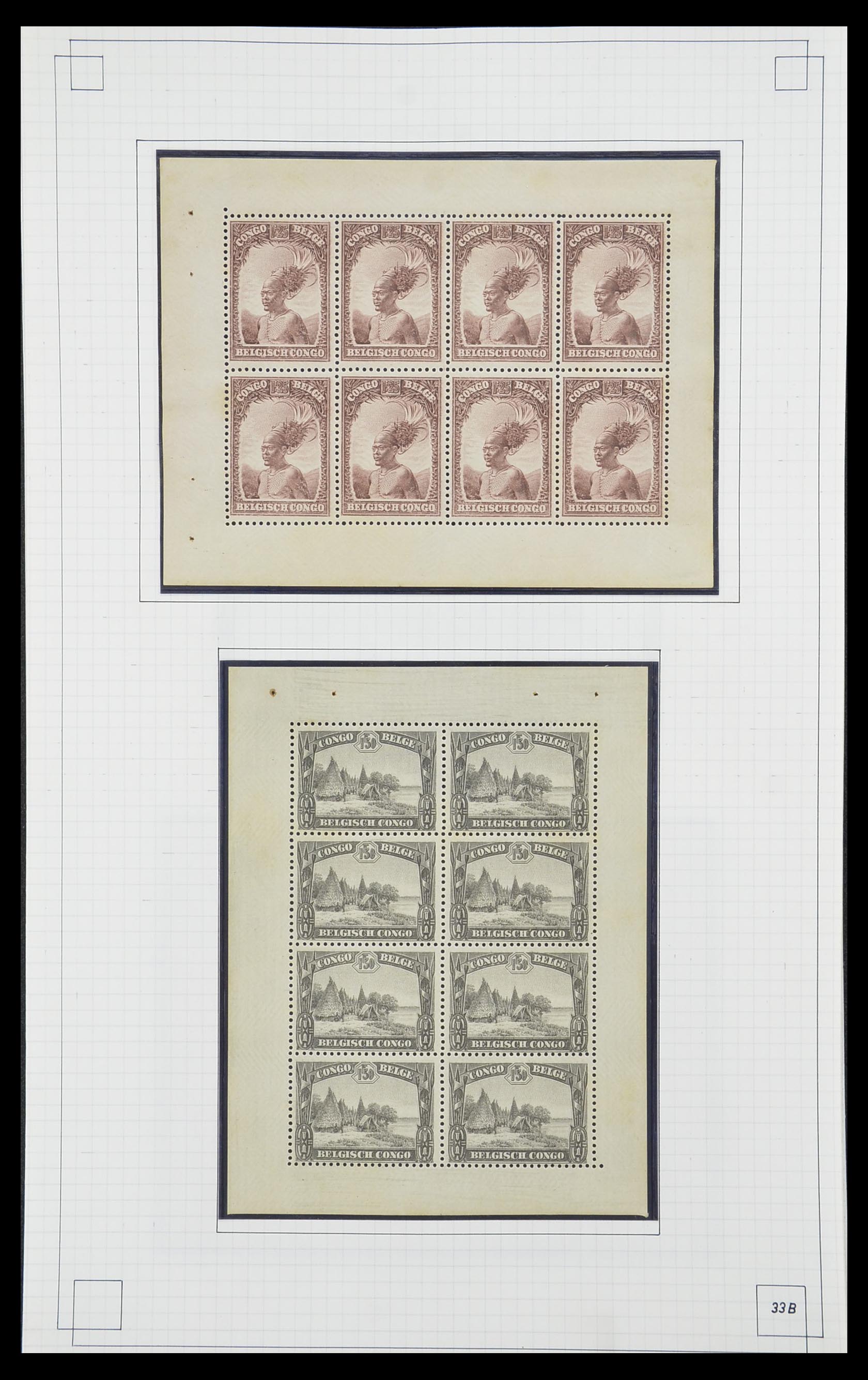 33891 038 - Postzegelverzameling 33891 Belgisch Congo 1886-1960.