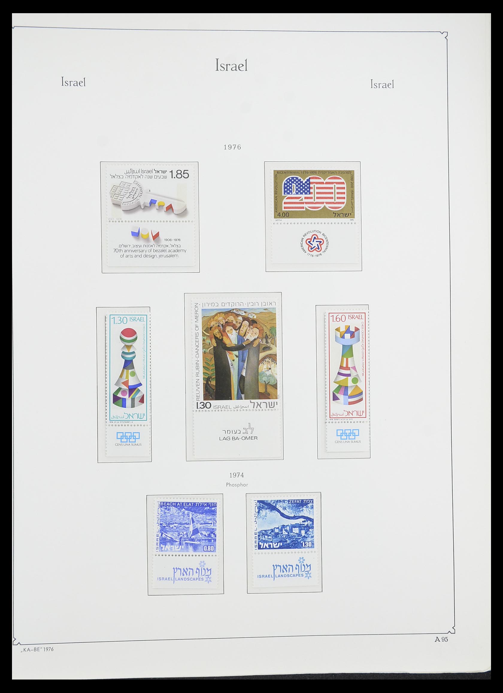 33895 104 - Postzegelverzameling 33895 Israël 1948-1986.