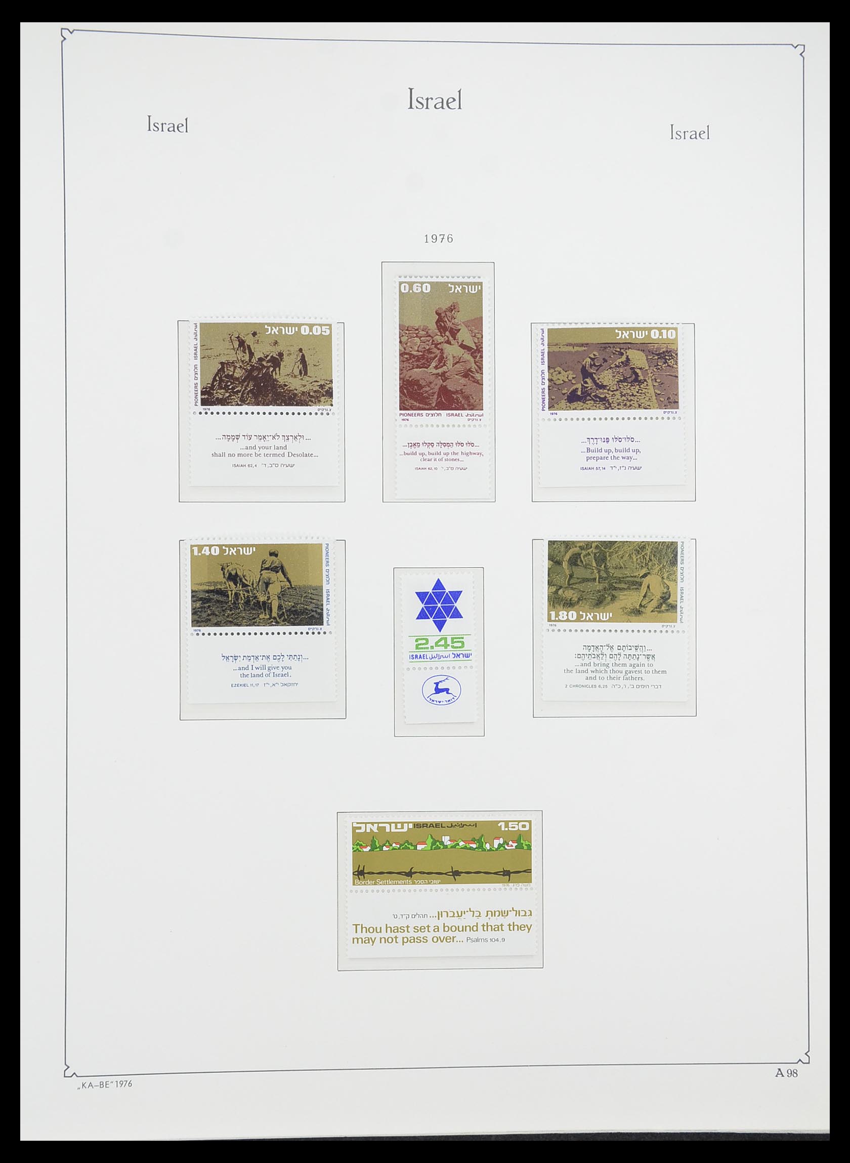 33895 107 - Postzegelverzameling 33895 Israël 1948-1986.