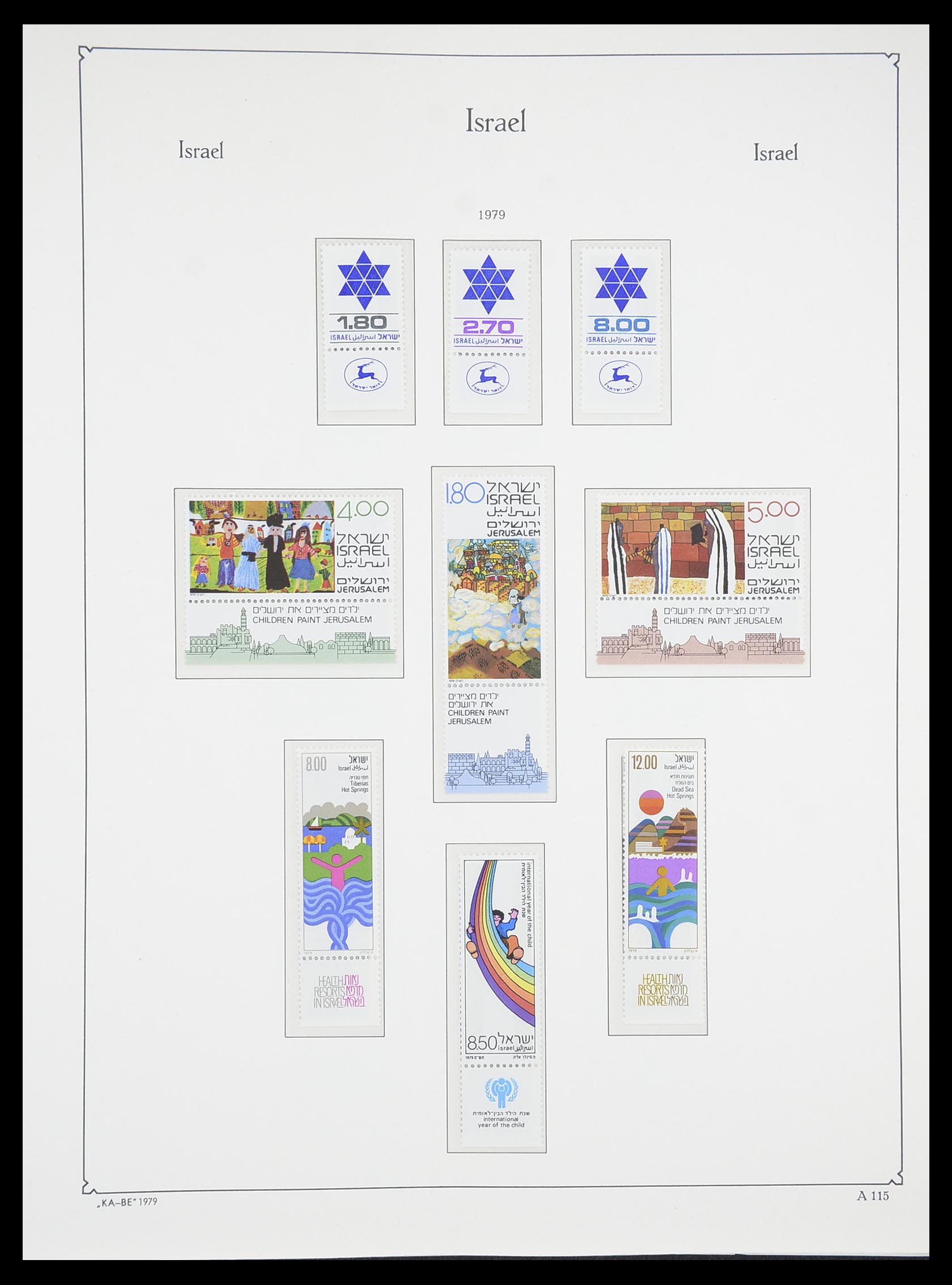 33895 124 - Postzegelverzameling 33895 Israël 1948-1986.