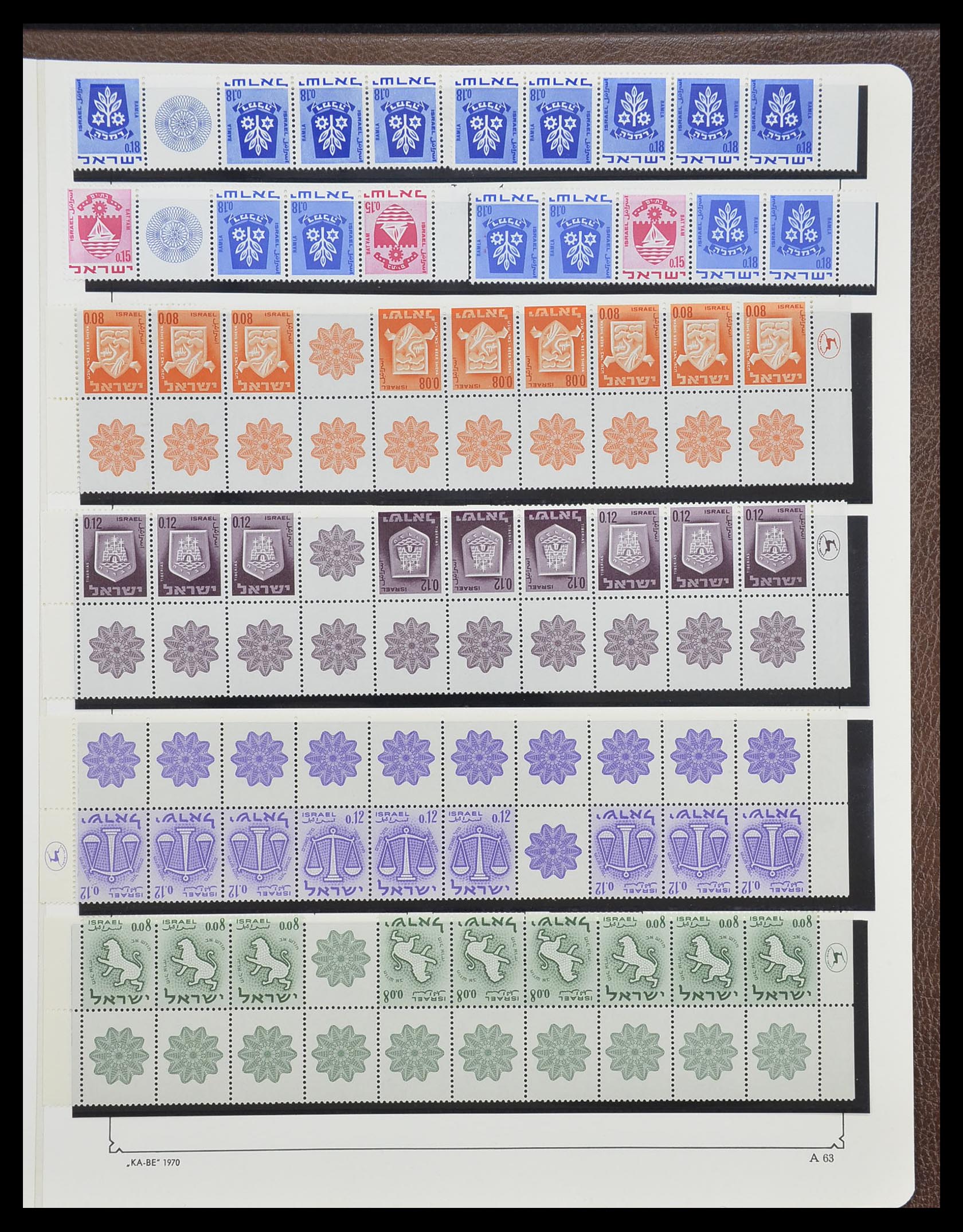 33895 156 - Stamp collection 33895 Israel 1948-1986.