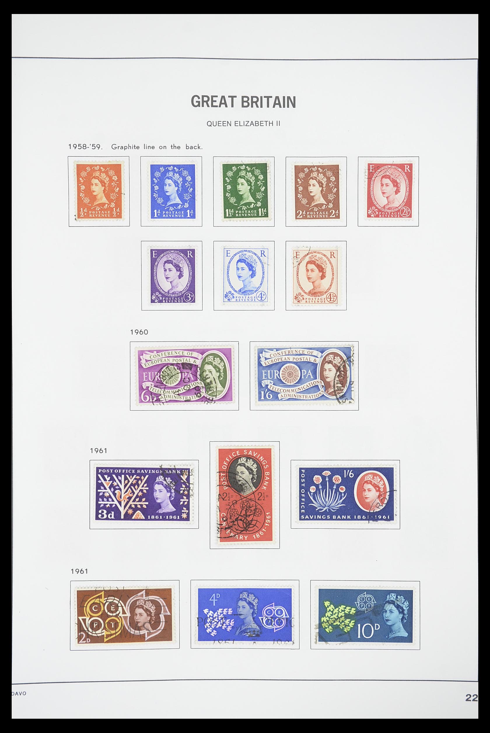 33898 021 - Postzegelverzameling 33898 Engeland 1840-2006.