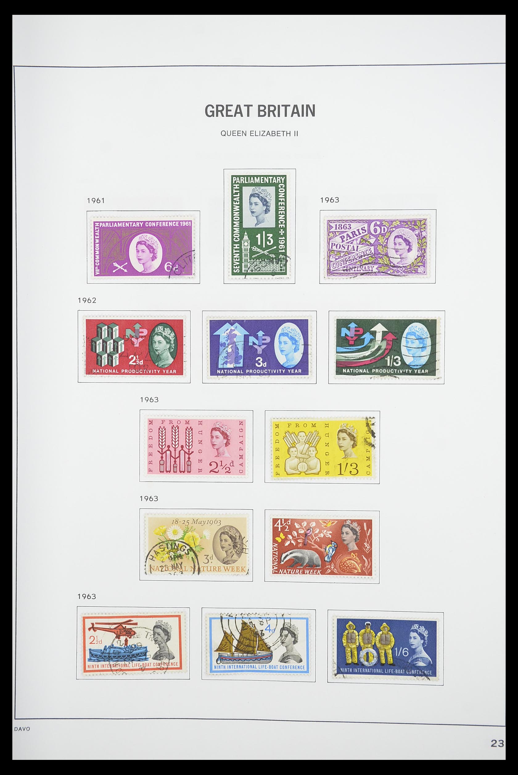 33898 023 - Postzegelverzameling 33898 Engeland 1840-2006.