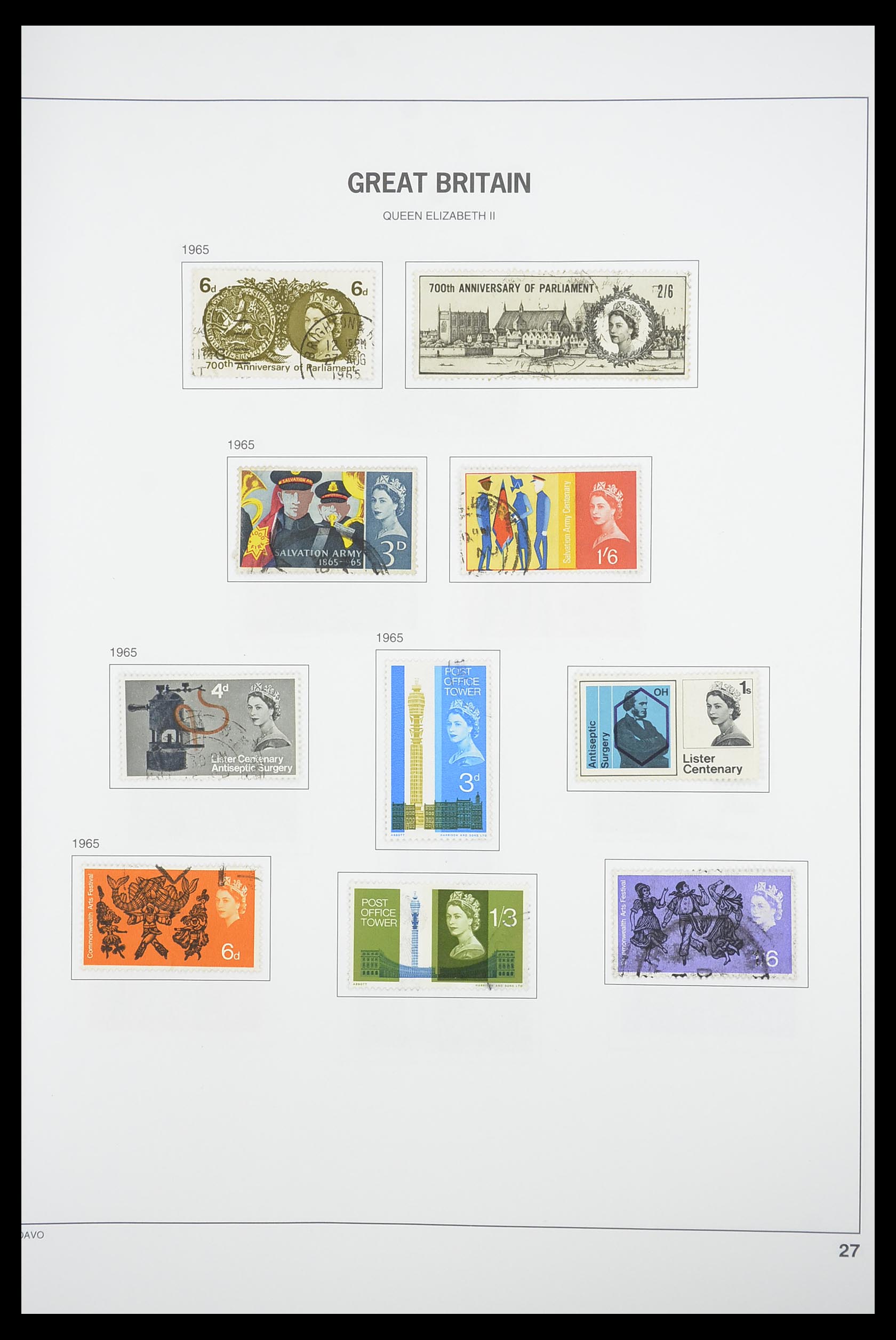 33898 031 - Postzegelverzameling 33898 Engeland 1840-2006.