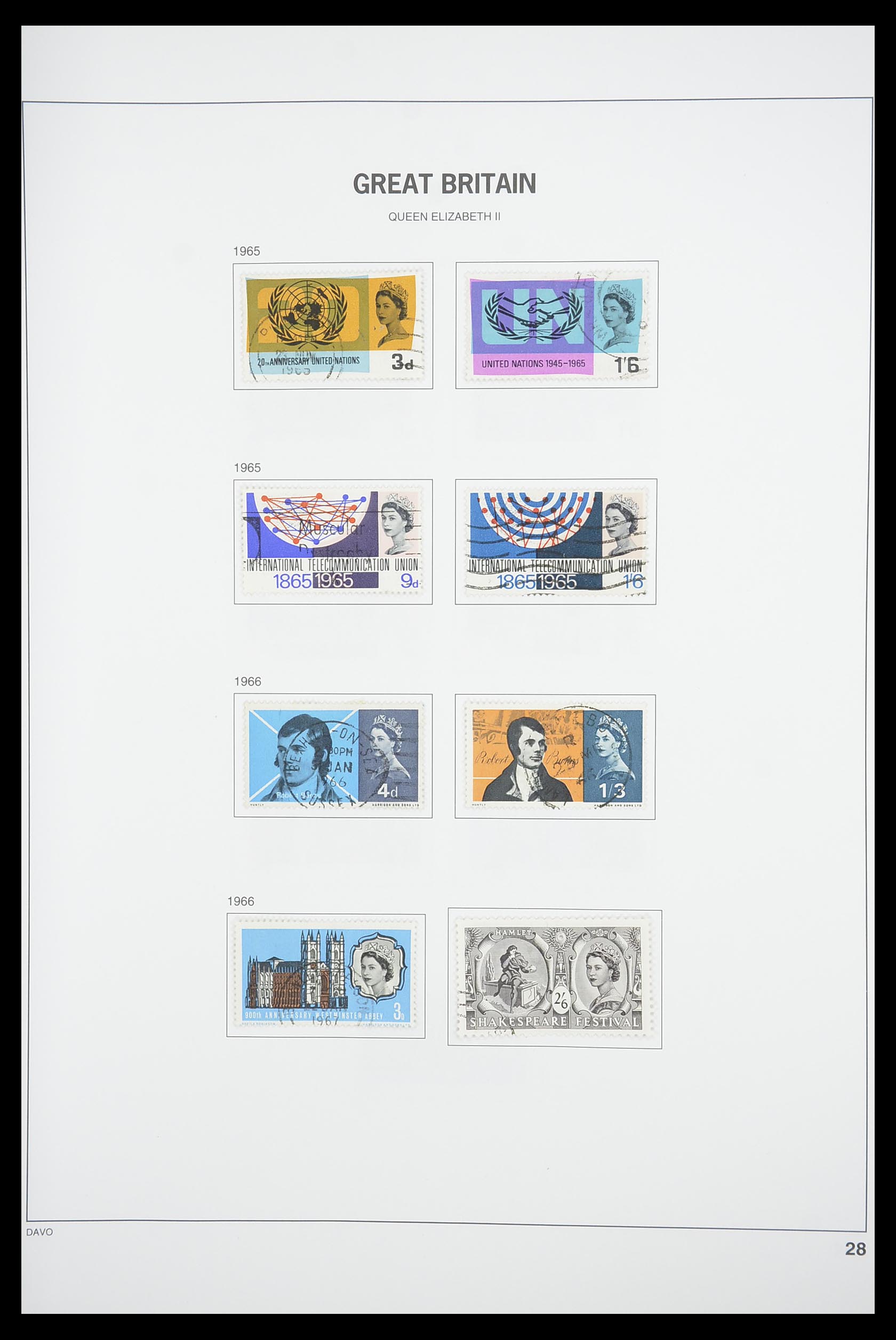 33898 033 - Postzegelverzameling 33898 Engeland 1840-2006.