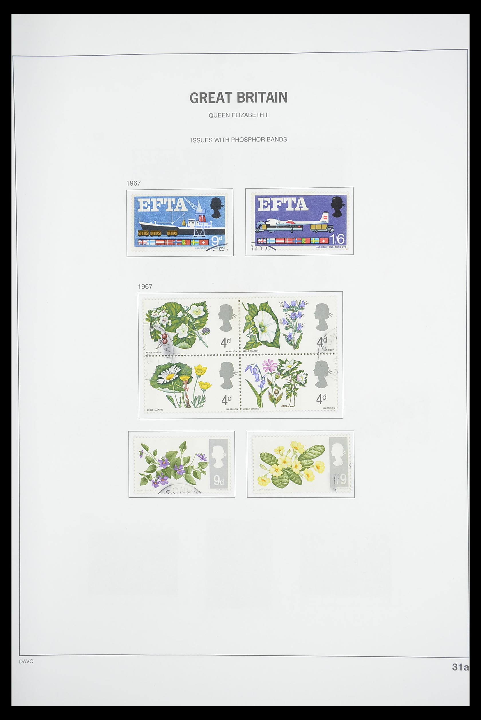 33898 039 - Postzegelverzameling 33898 Engeland 1840-2006.