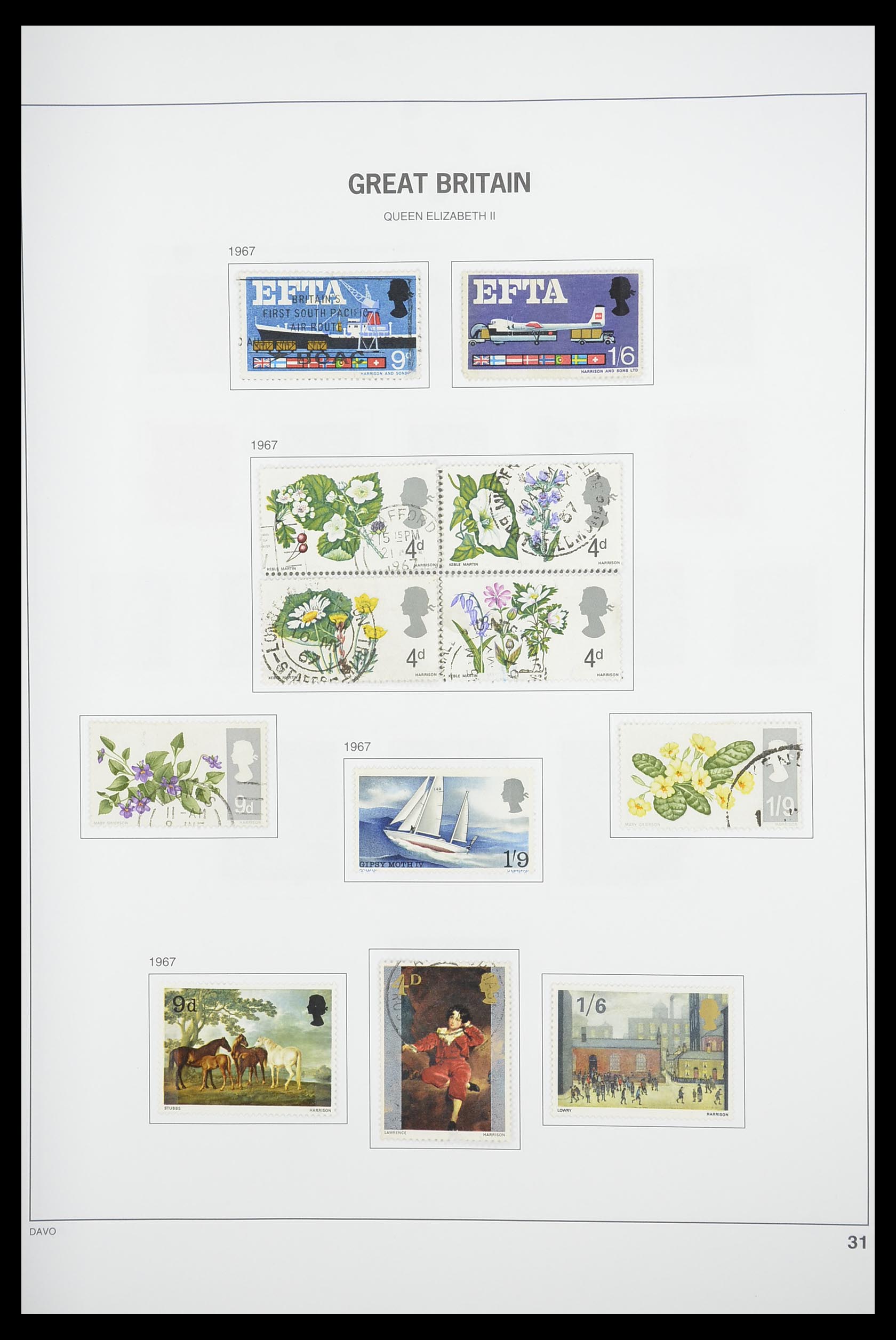 33898 040 - Postzegelverzameling 33898 Engeland 1840-2006.