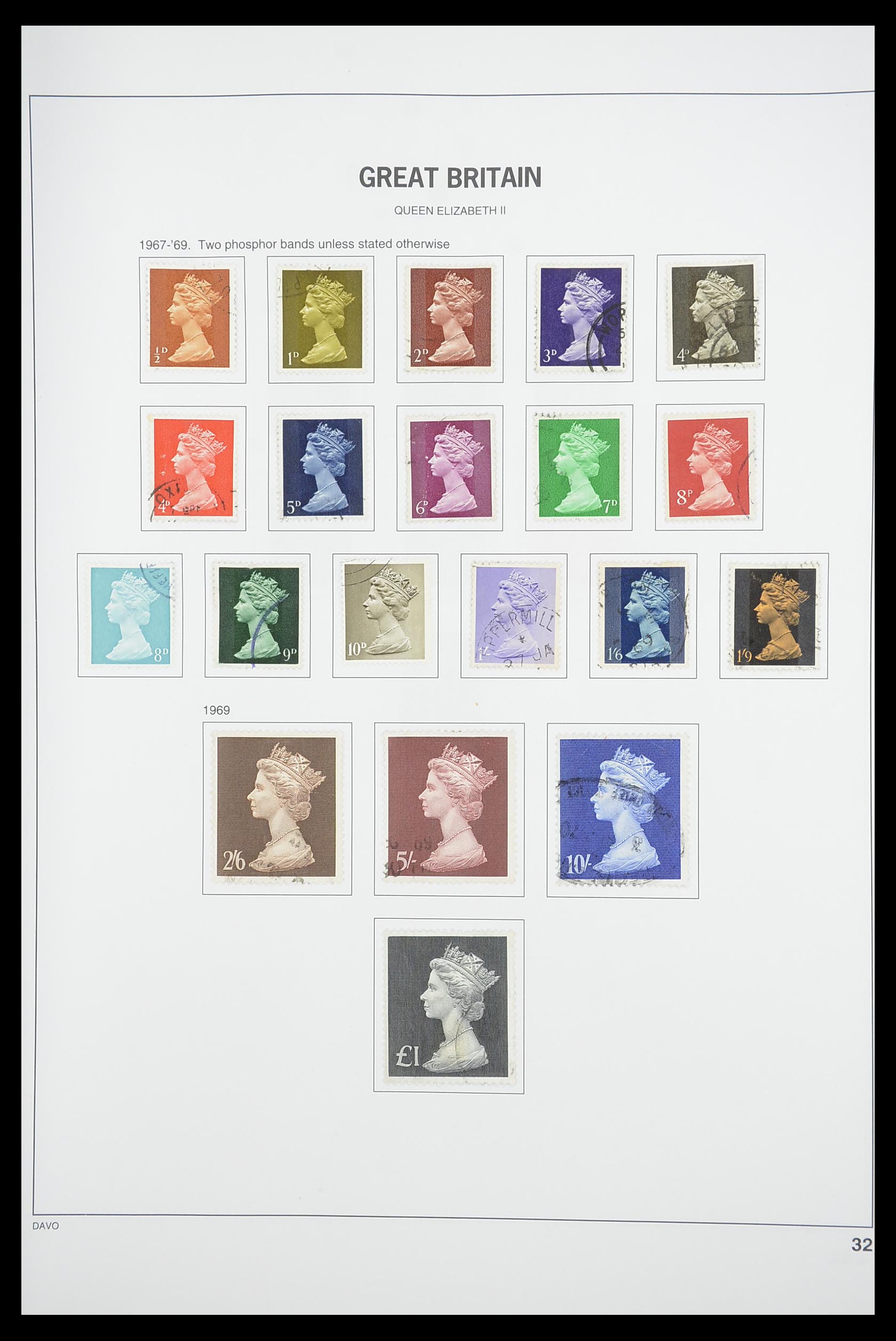33898 041 - Postzegelverzameling 33898 Engeland 1840-2006.