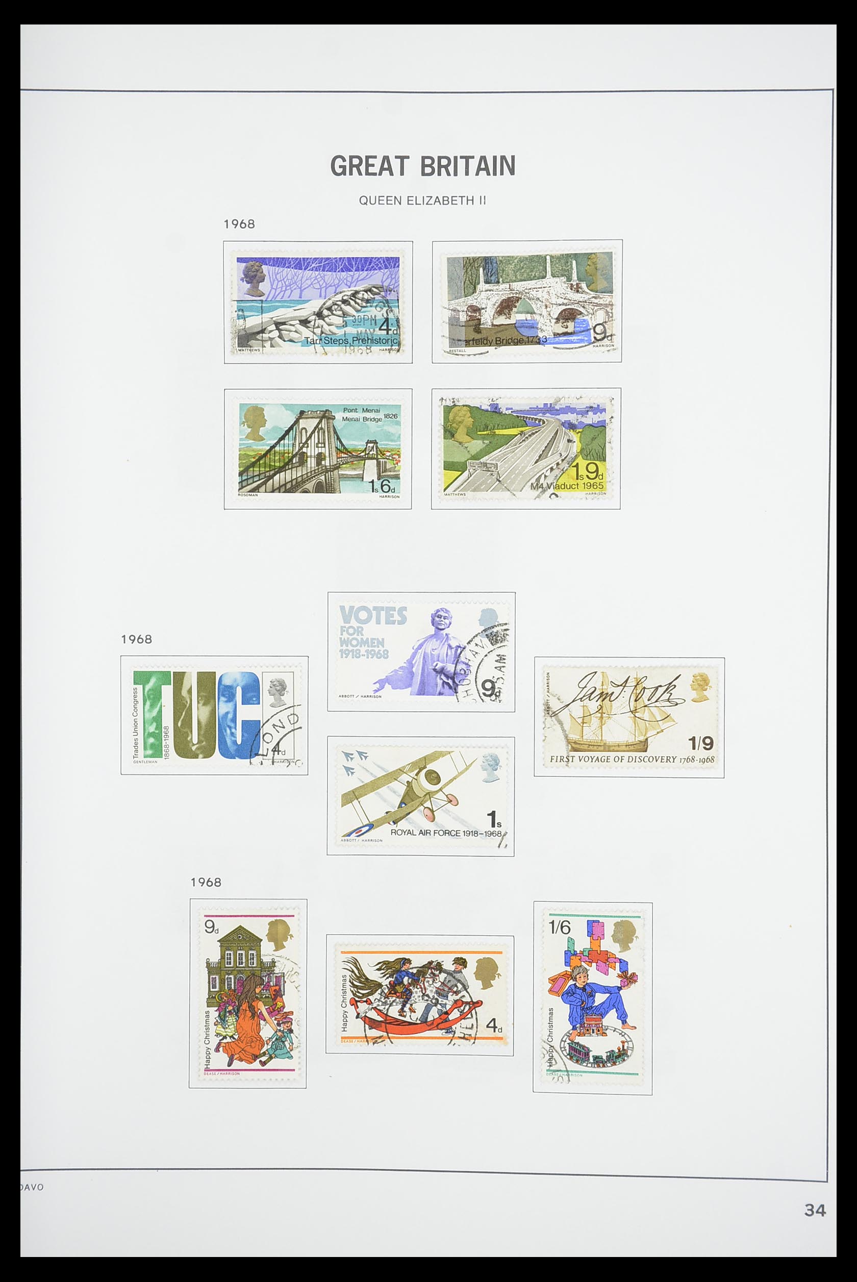 33898 044 - Postzegelverzameling 33898 Engeland 1840-2006.