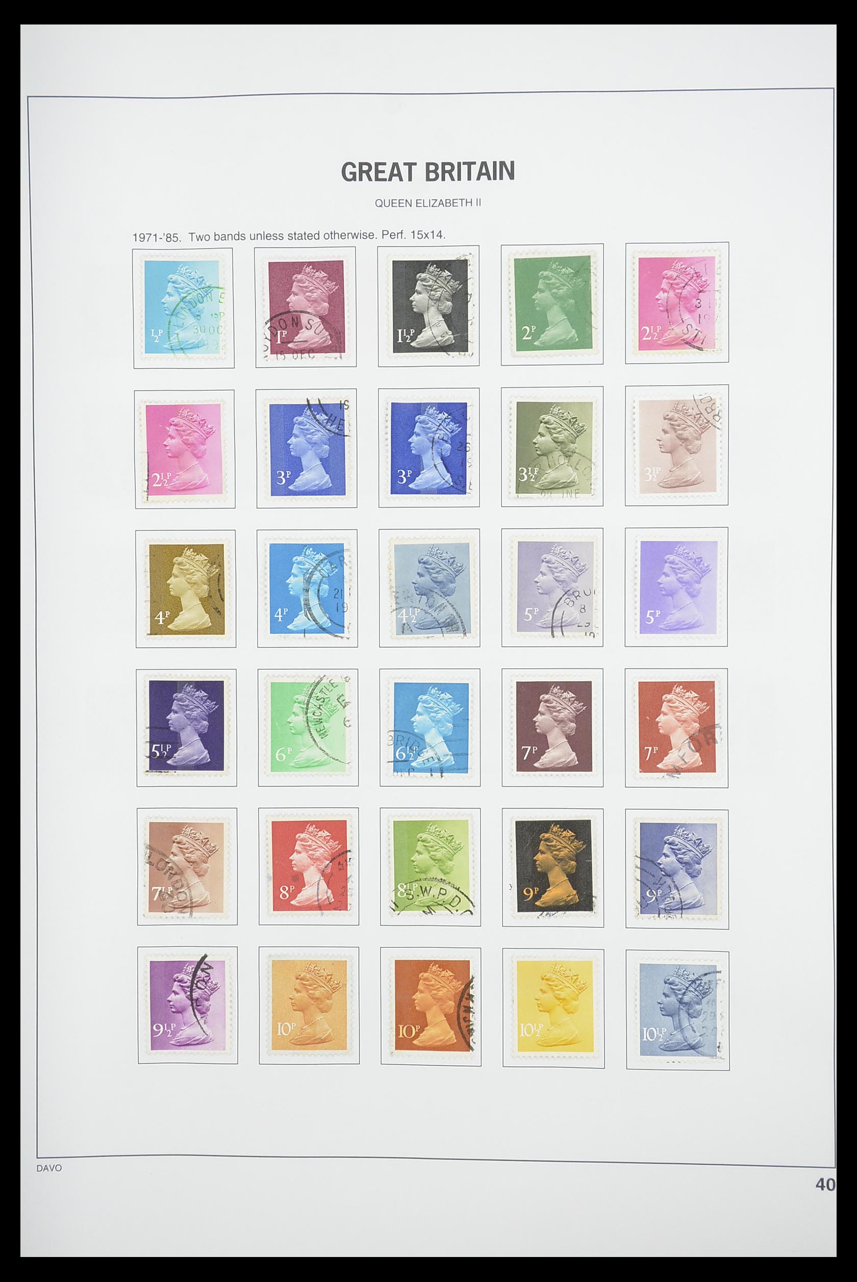 33898 050 - Postzegelverzameling 33898 Engeland 1840-2006.
