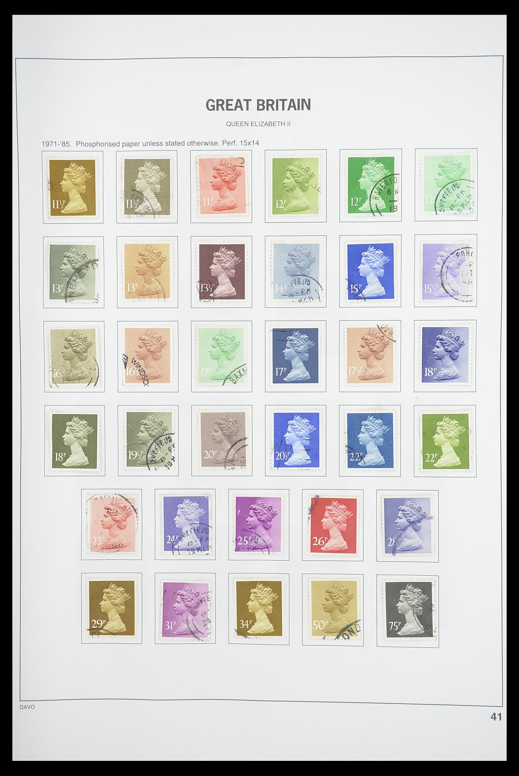 33898 051 - Postzegelverzameling 33898 Engeland 1840-2006.