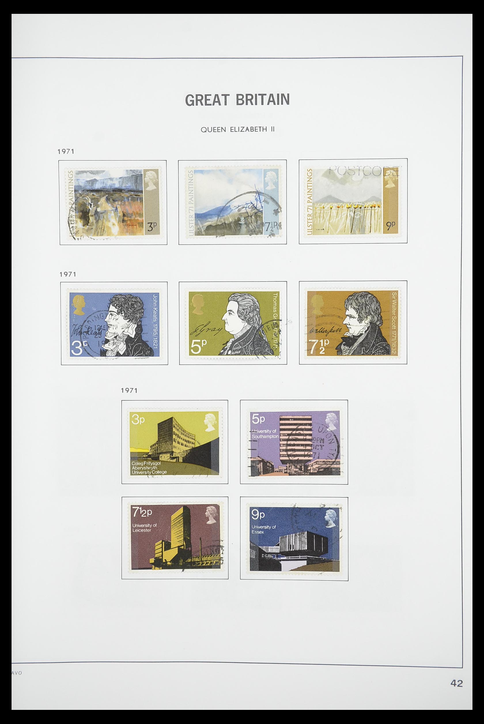 33898 053 - Postzegelverzameling 33898 Engeland 1840-2006.