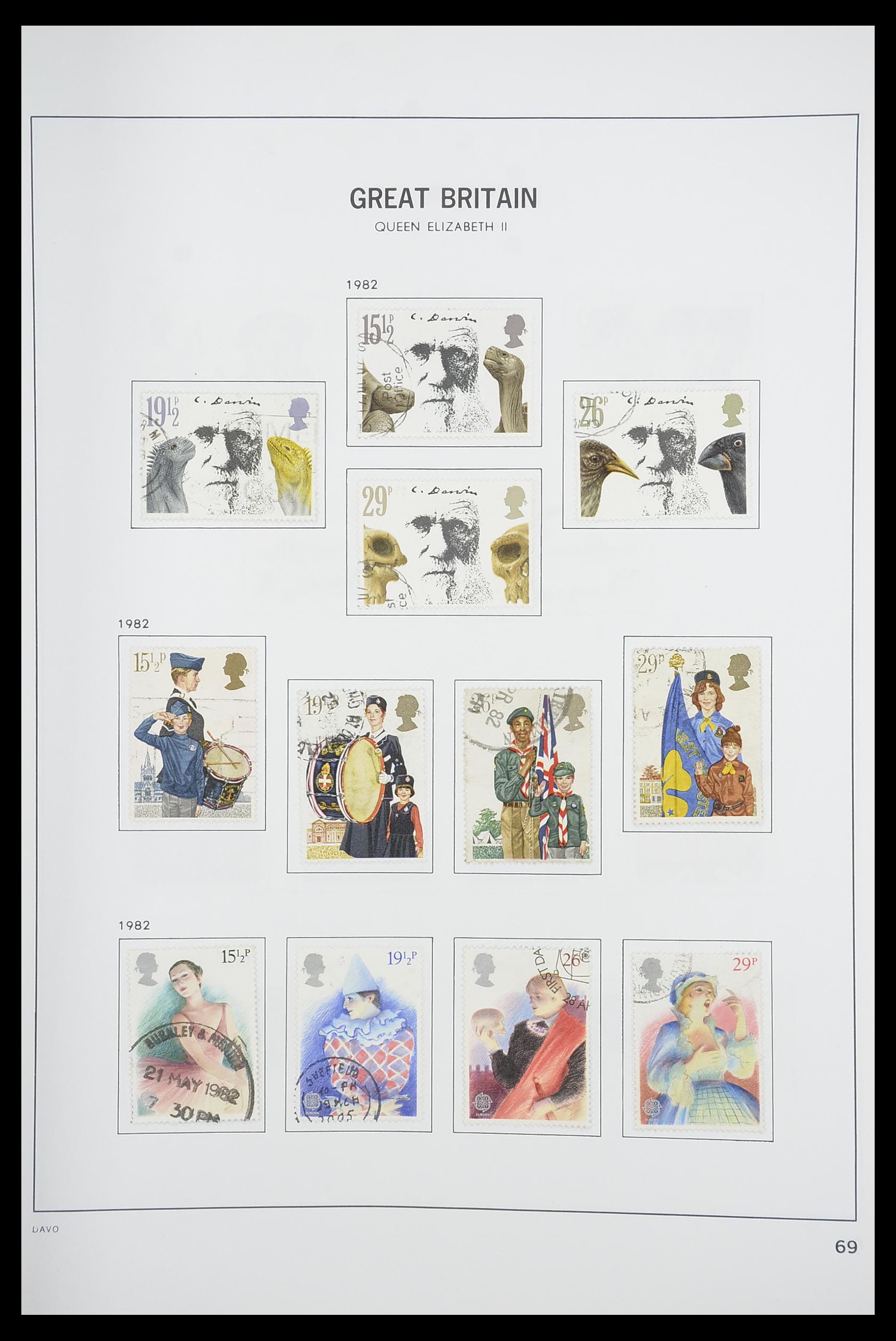33898 080 - Postzegelverzameling 33898 Engeland 1840-2006.