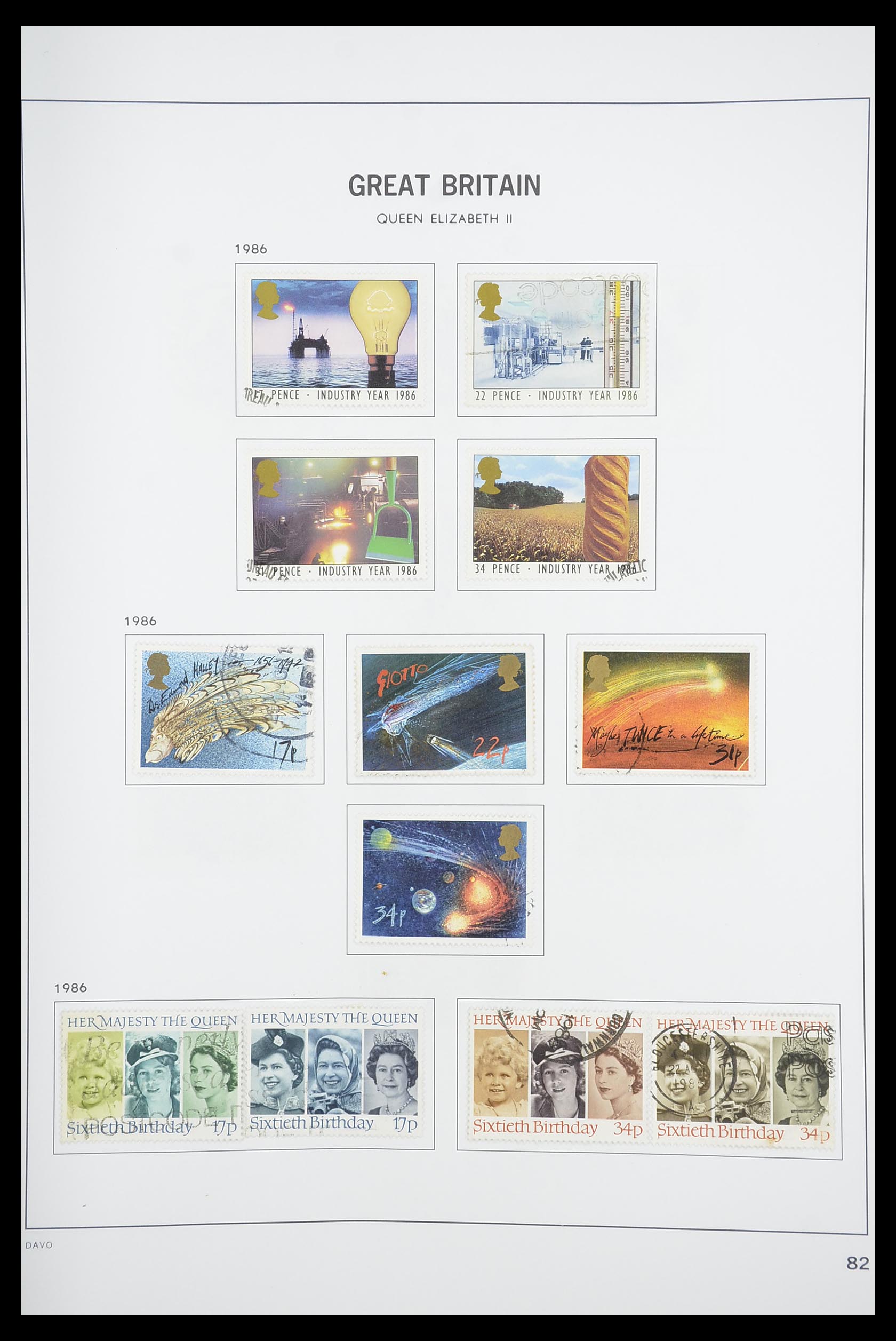 33898 093 - Postzegelverzameling 33898 Engeland 1840-2006.