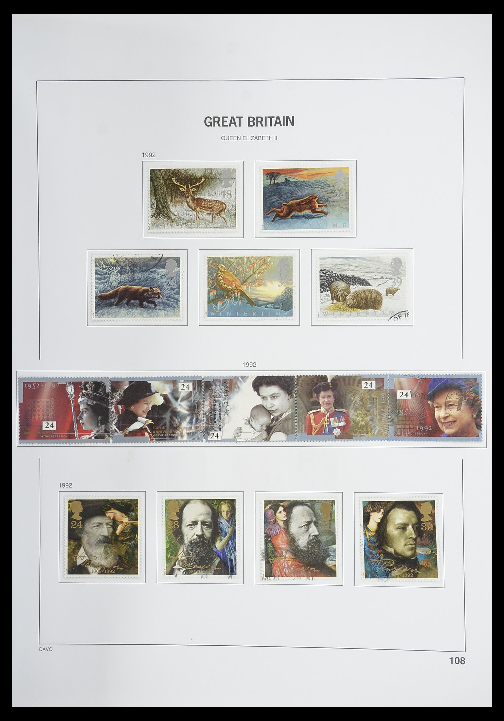33898 200 - Postzegelverzameling 33898 Engeland 1840-2006.