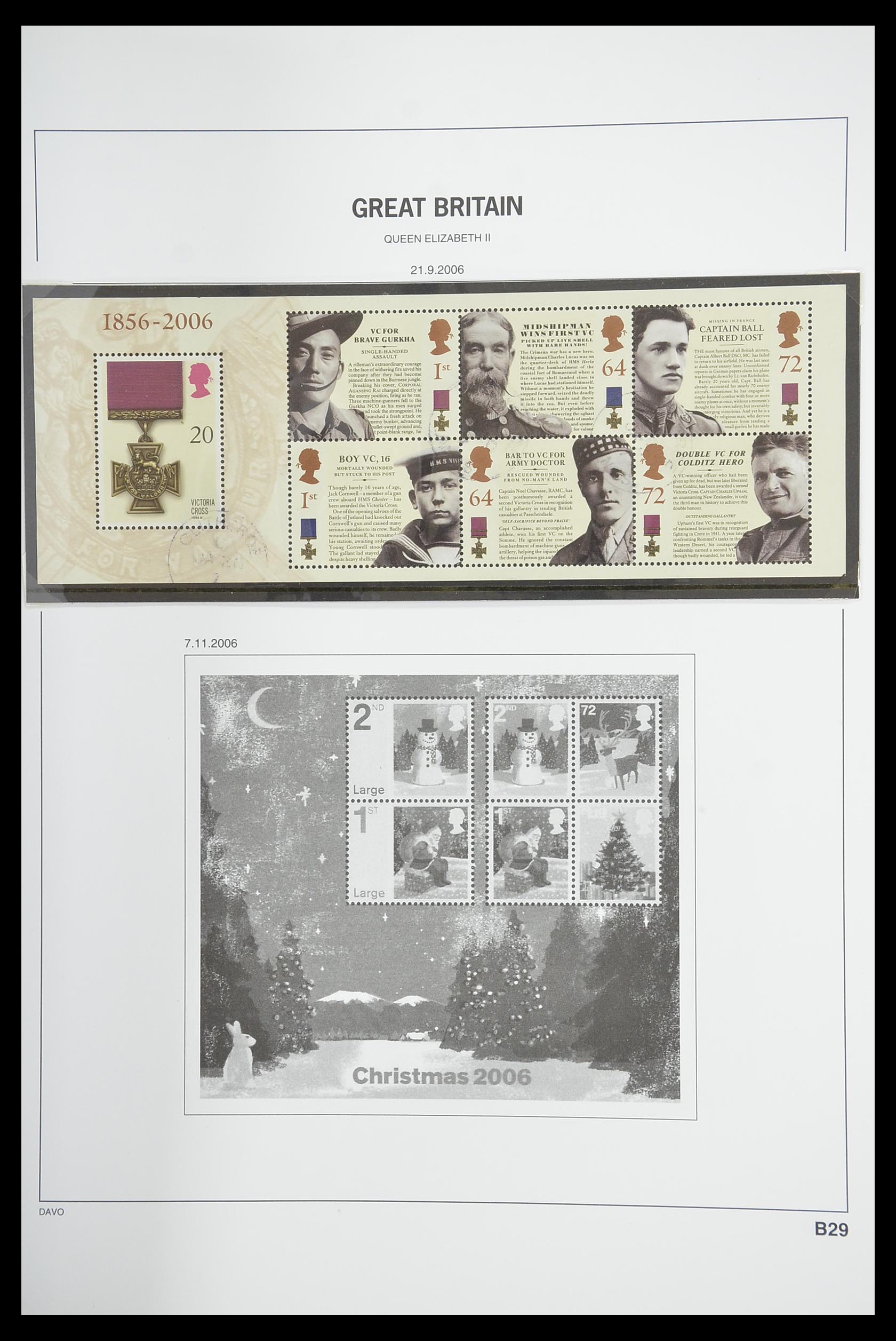 33898 221 - Postzegelverzameling 33898 Engeland 1840-2006.