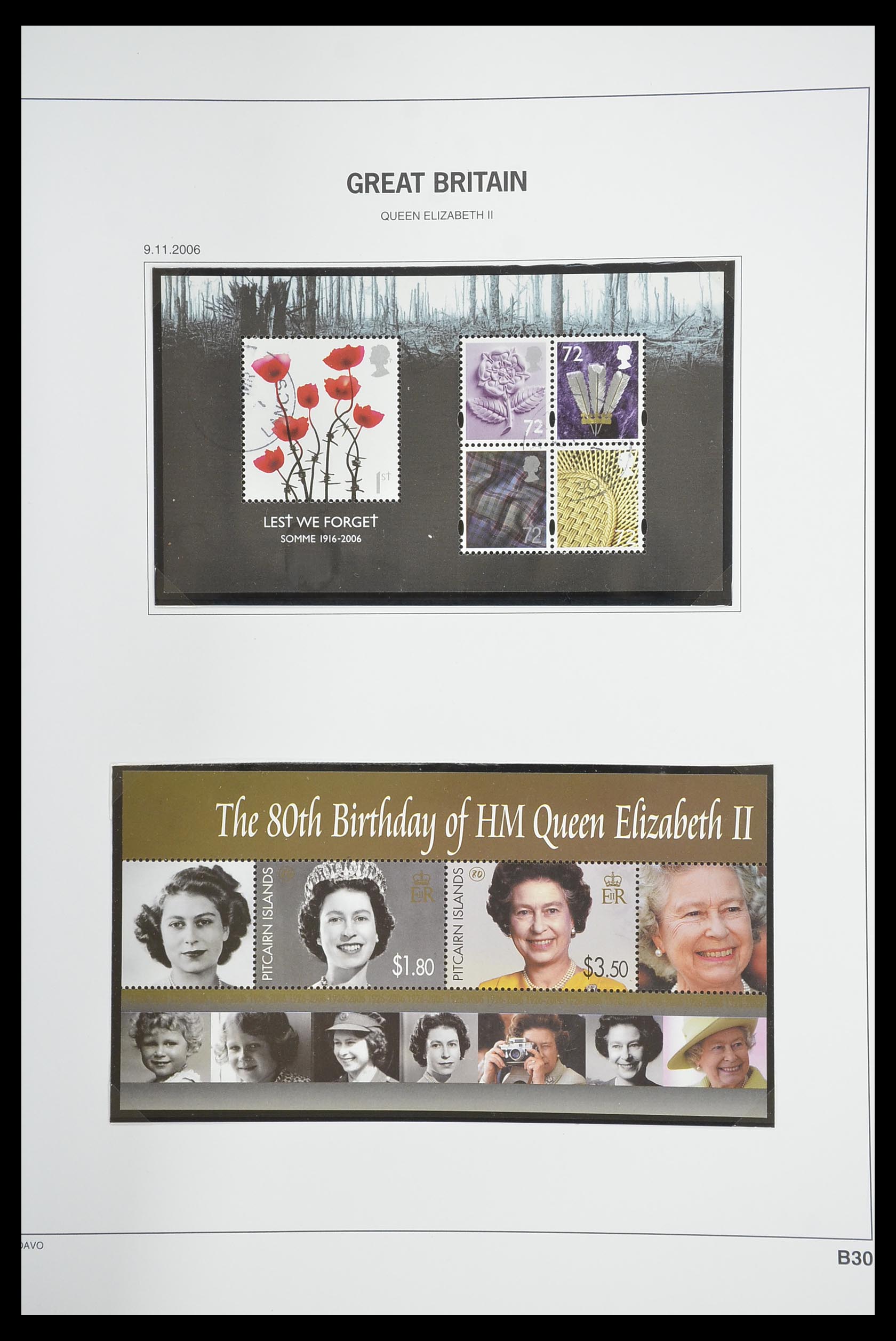 33898 222 - Postzegelverzameling 33898 Engeland 1840-2006.