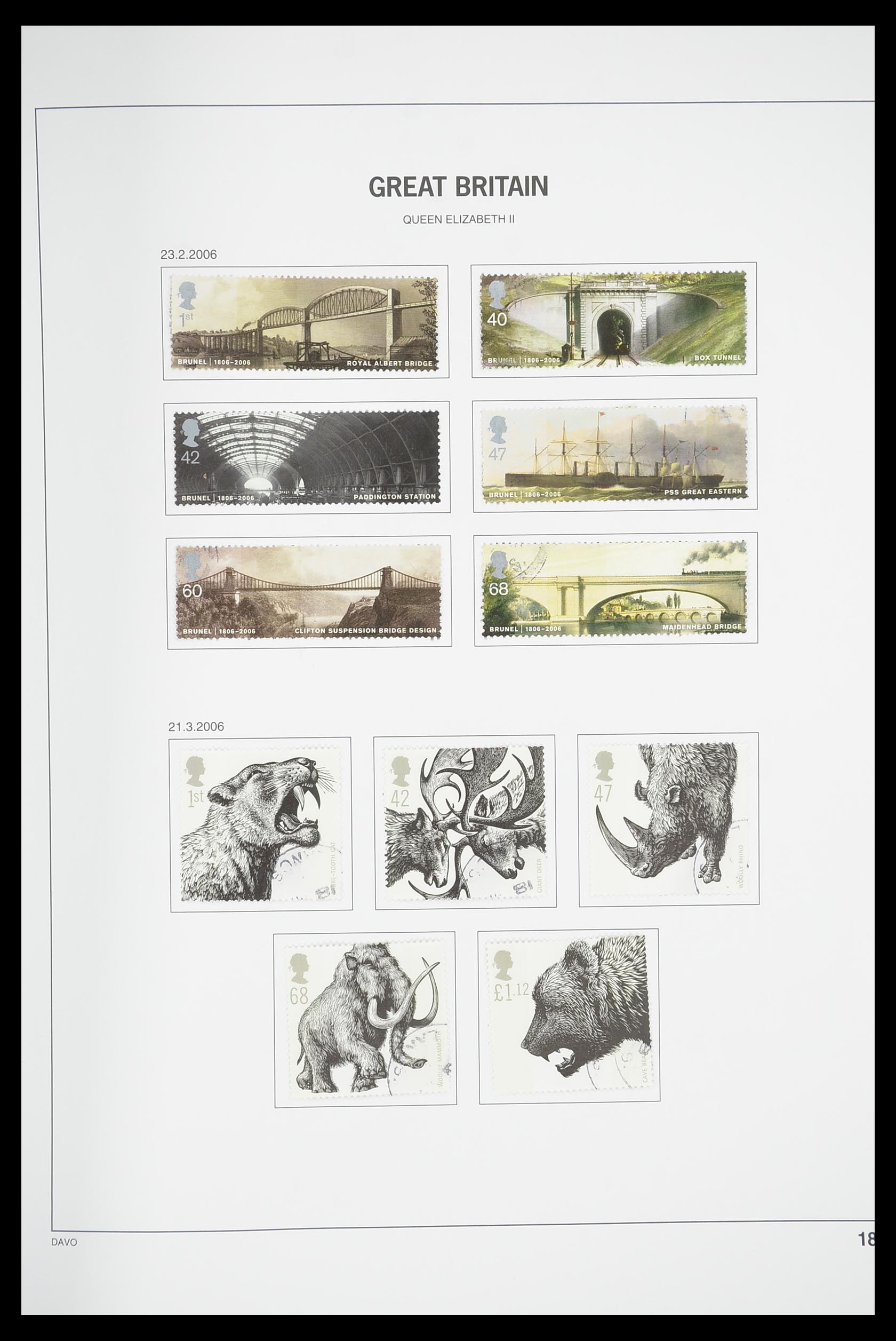 33898 258 - Postzegelverzameling 33898 Engeland 1840-2006.