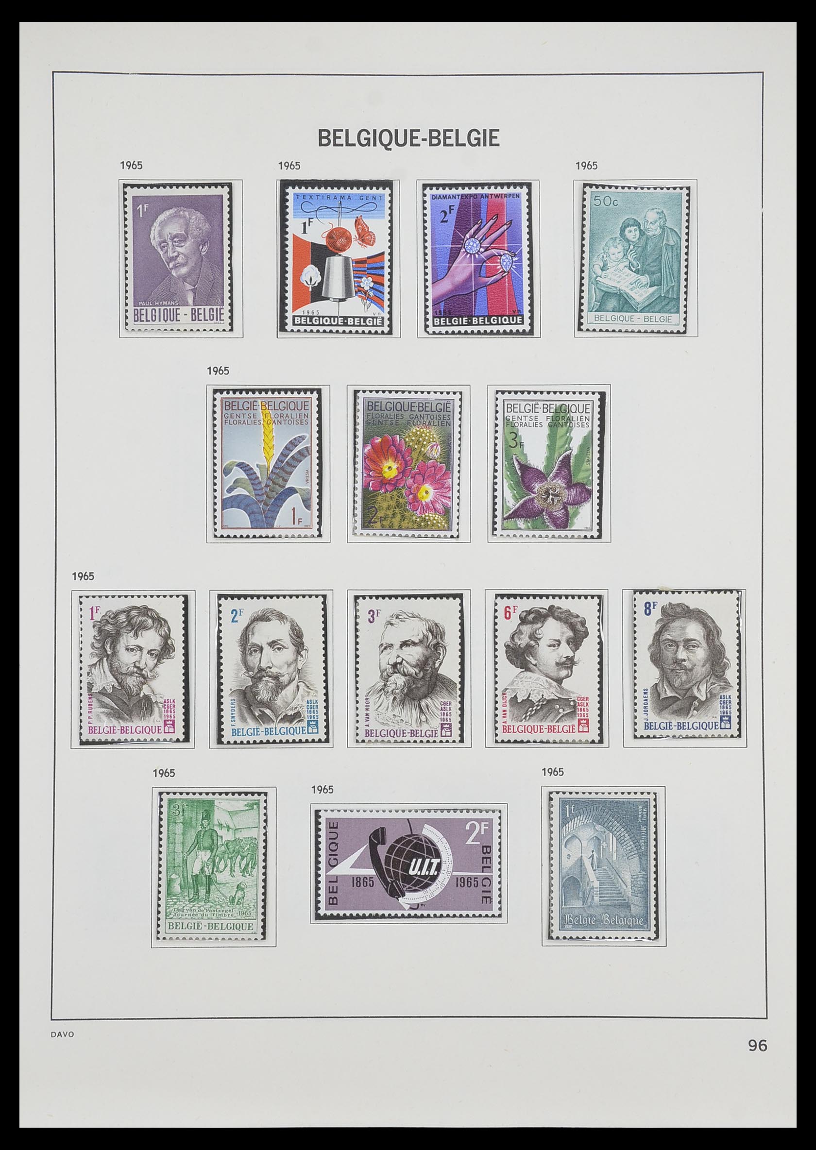 33899 001 - Postzegelverzameling 33899 België postfris 1965-2004.