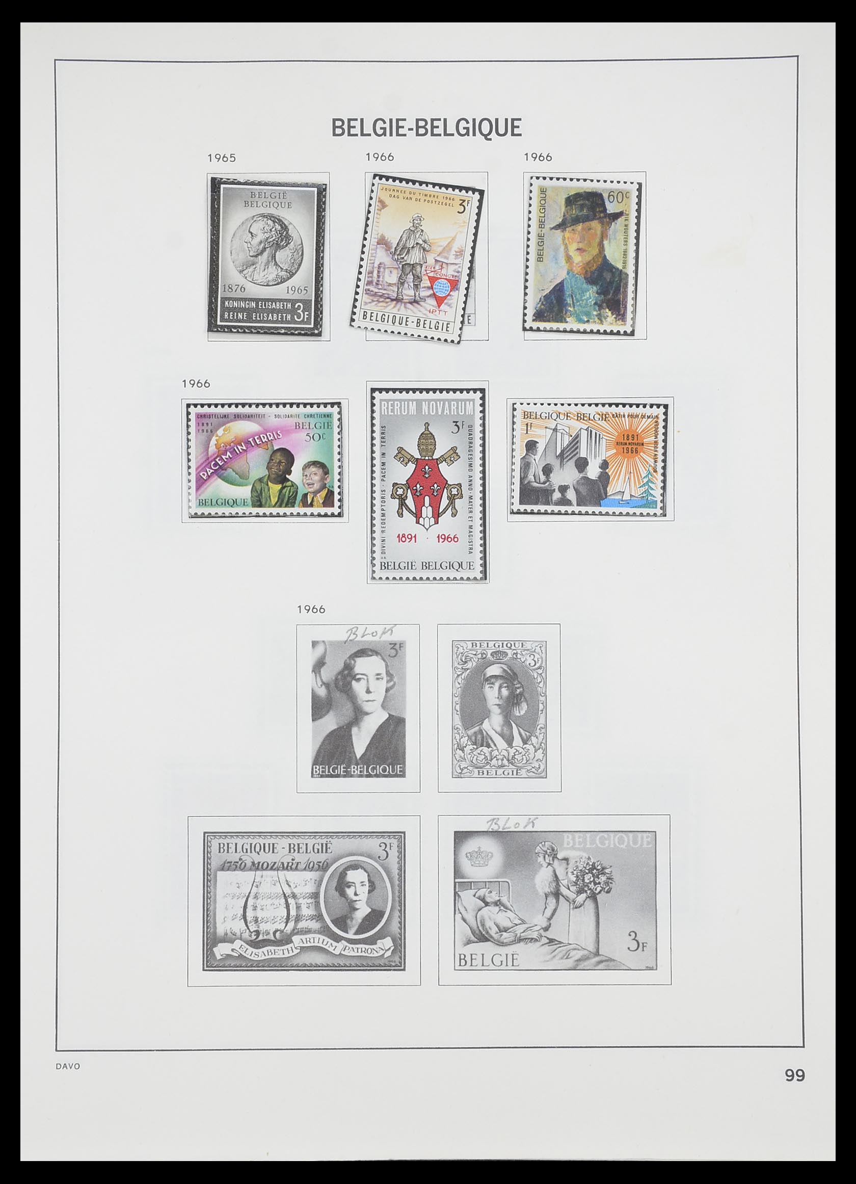 33899 004 - Postzegelverzameling 33899 België postfris 1965-2004.
